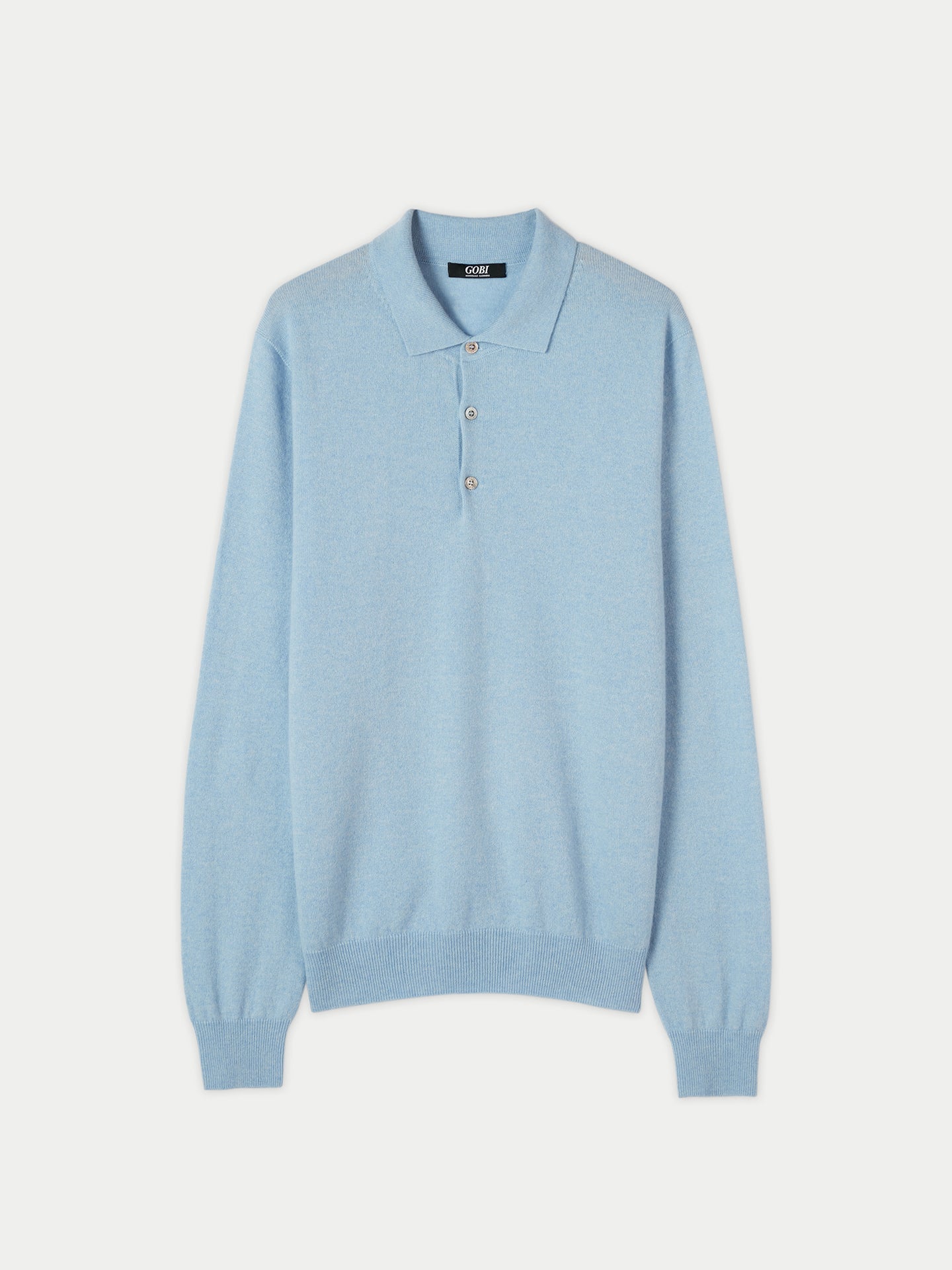 Pull col polo en Cachemire pour hommes Marin - Gobi Cashmere