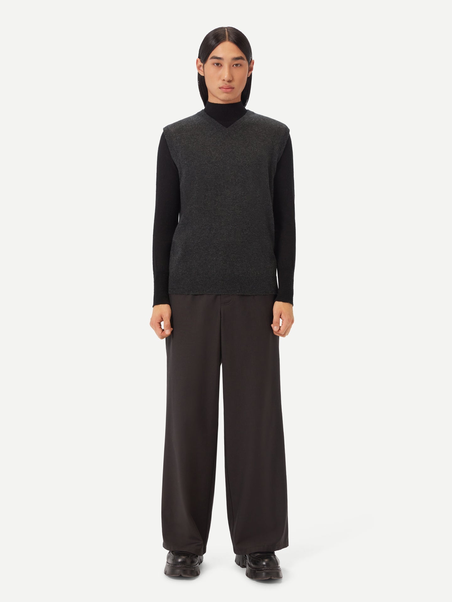 Gilet en cachemire pour homme couleur Gris - Gobi Cashmere