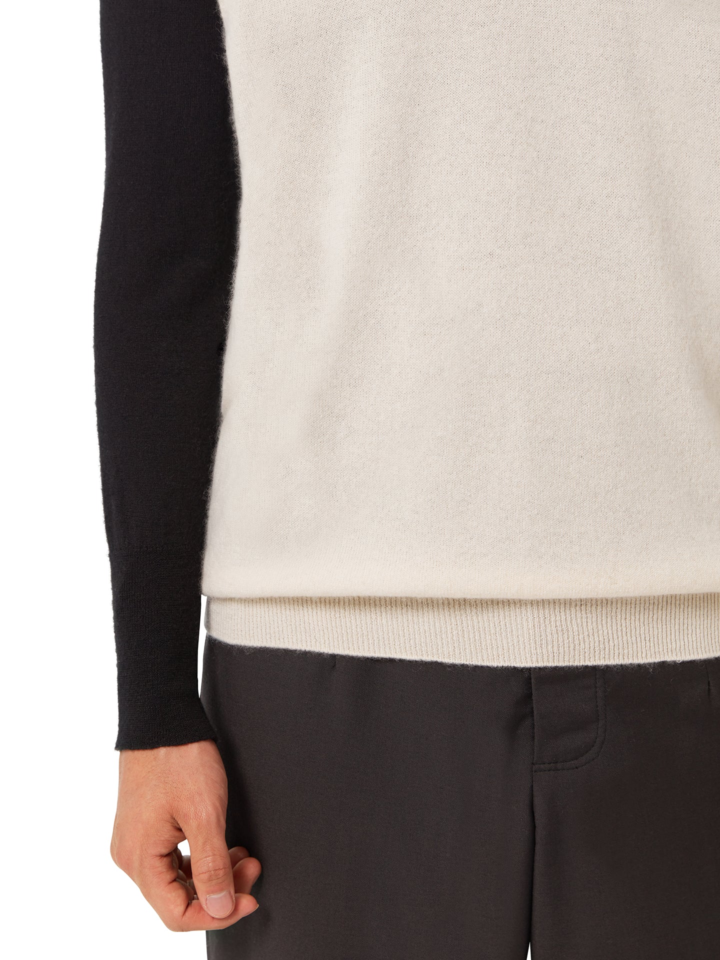 Gilet en cachemire pour homme couleur Blanc - Gobi Cashmere