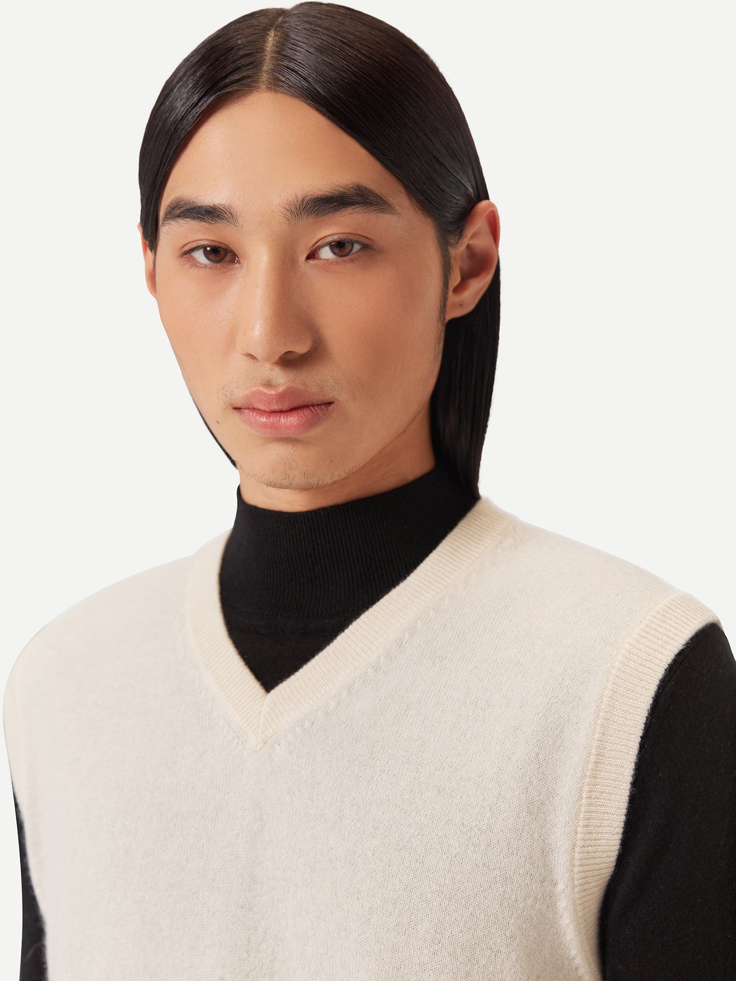 Gilet en cachemire pour homme couleur Blanc - Gobi Cashmere