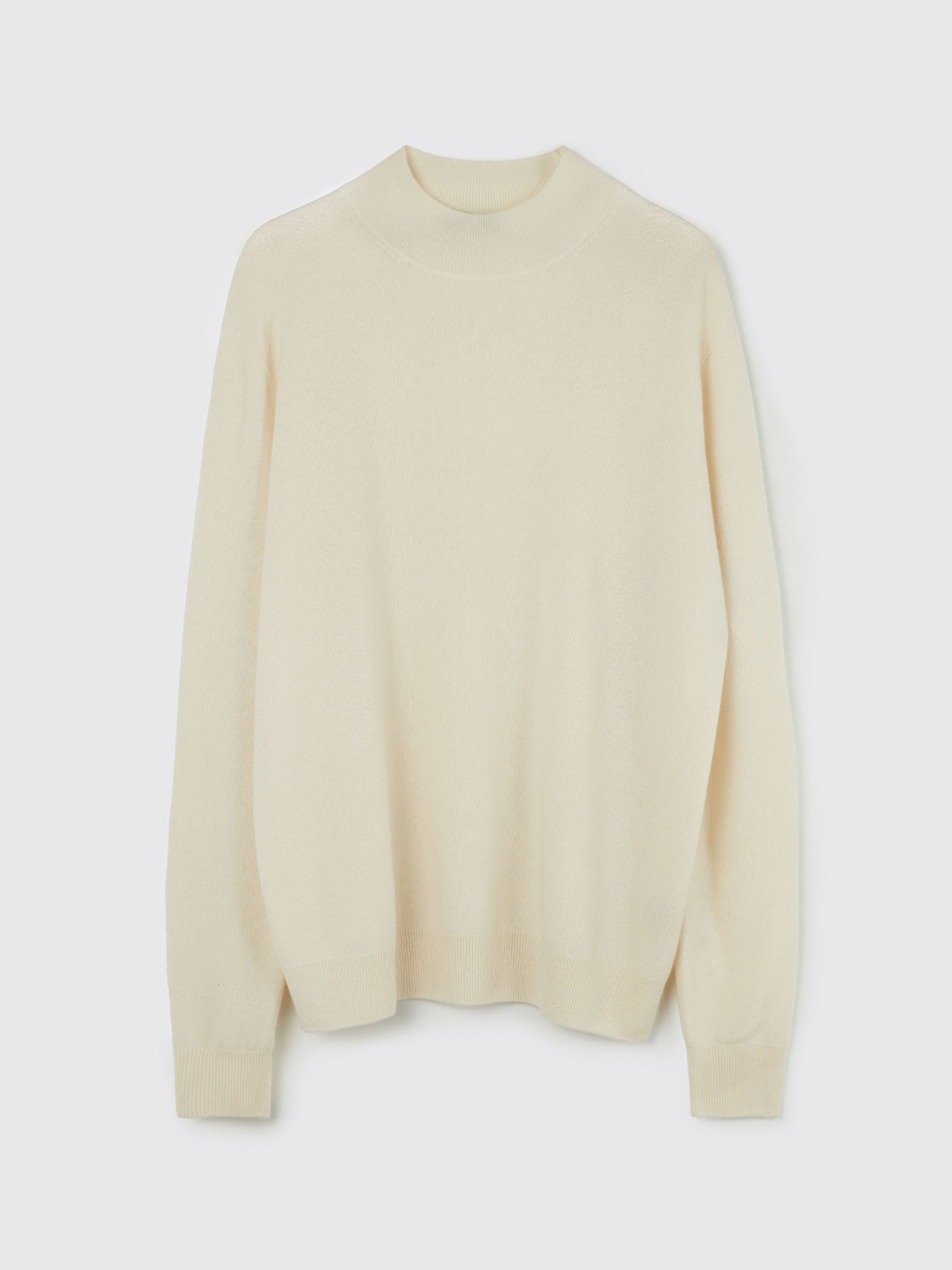 Col haut homme en cachemire blanc - Gobi Cashmere