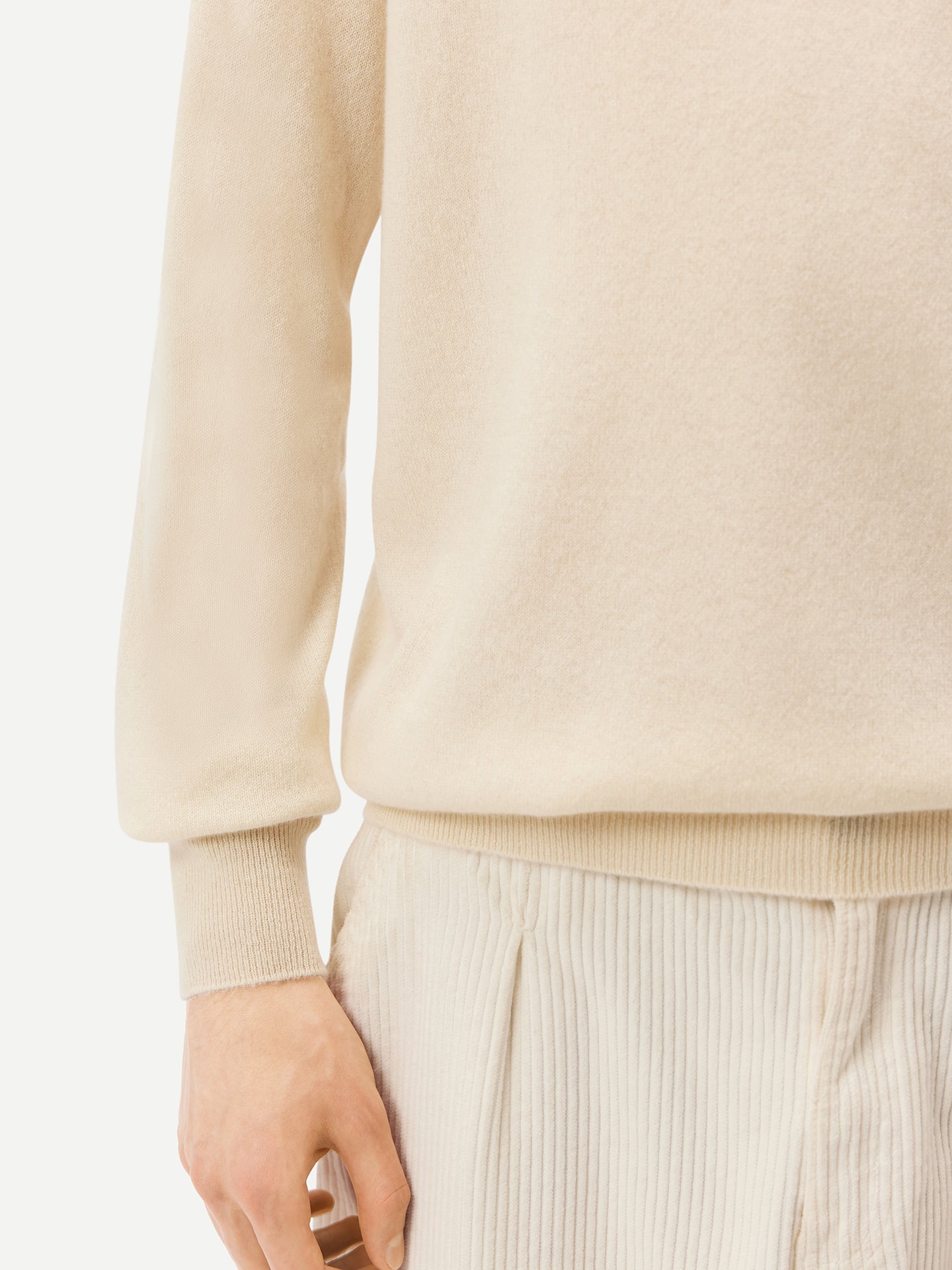 Col haut homme en cachemire Blanc - Gobi Cashmere
