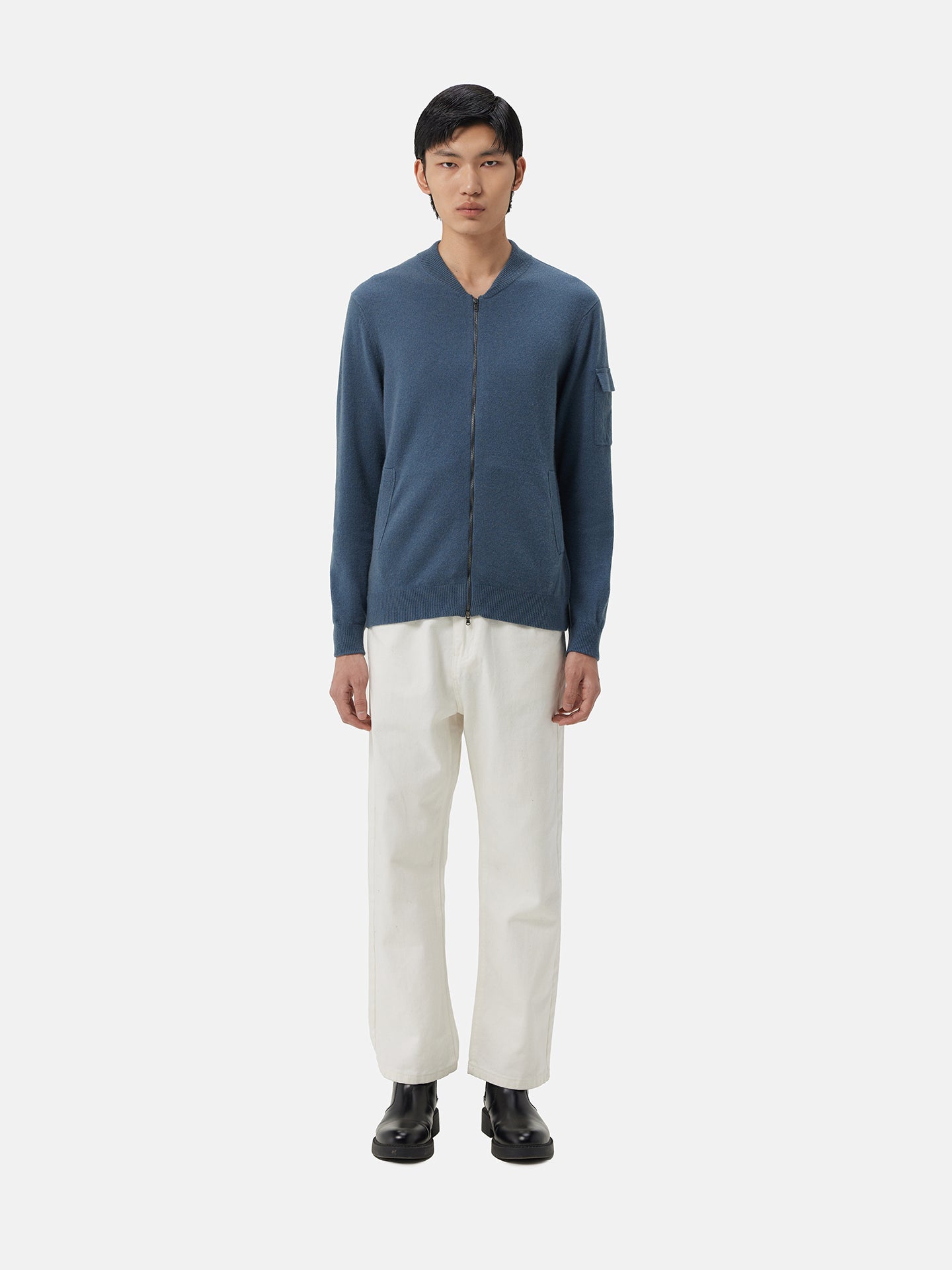 Bomber jacket en cachemire authentique | GOBI Cashmere