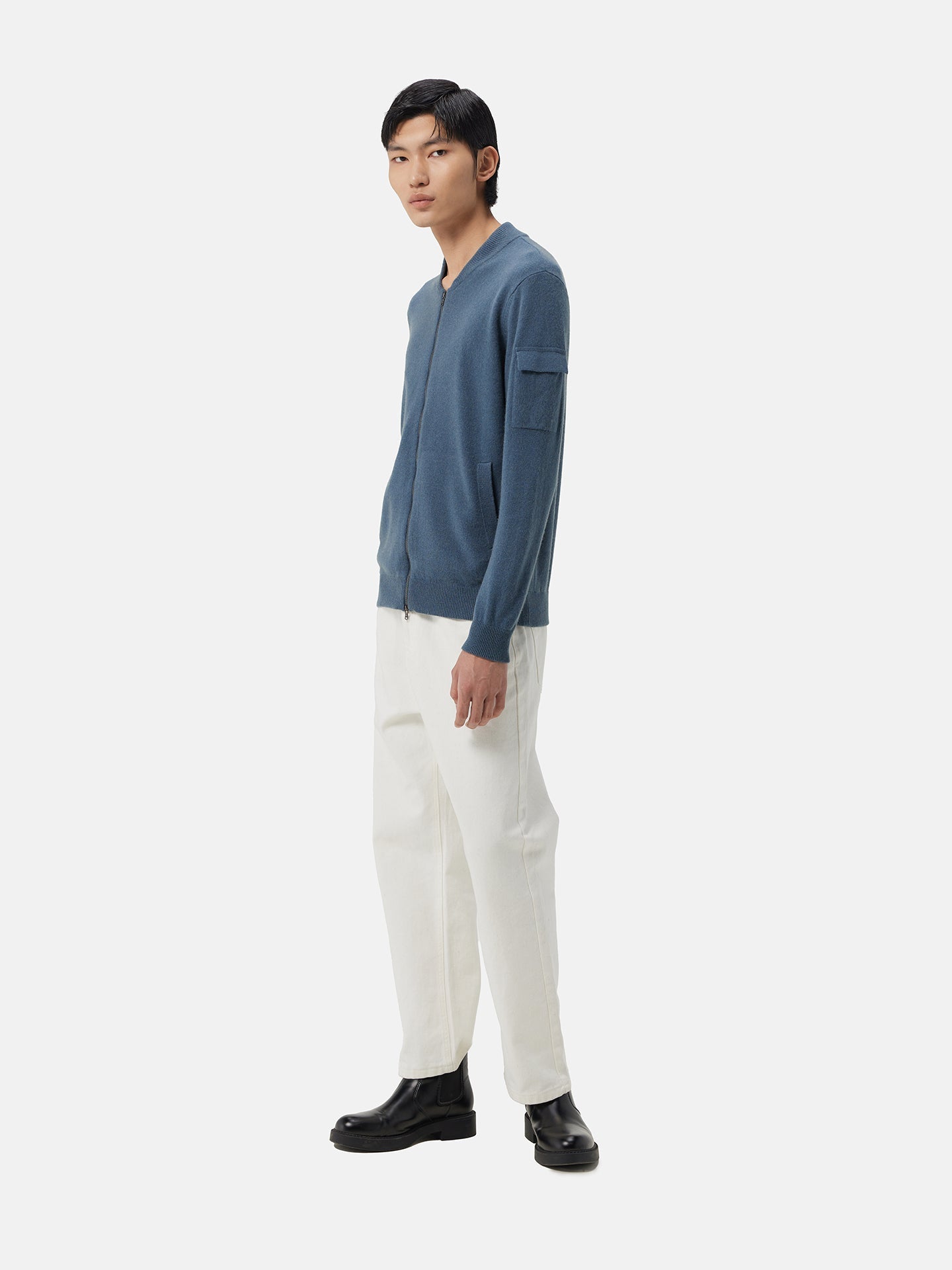 Bomber jacket en cachemire authentique | GOBI Cashmere