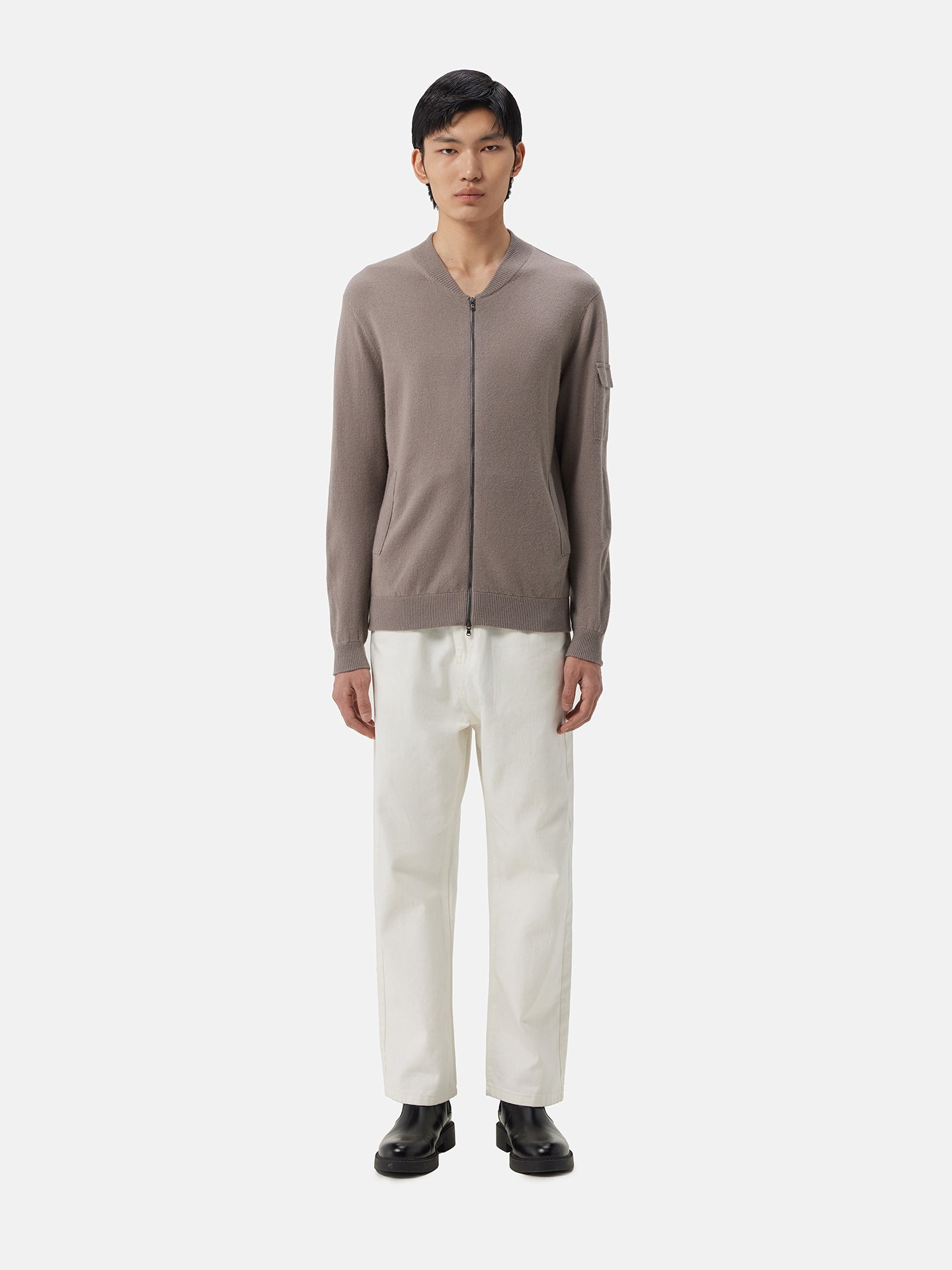 Bomber jacket en cachemire authentique | GOBI Cashmere