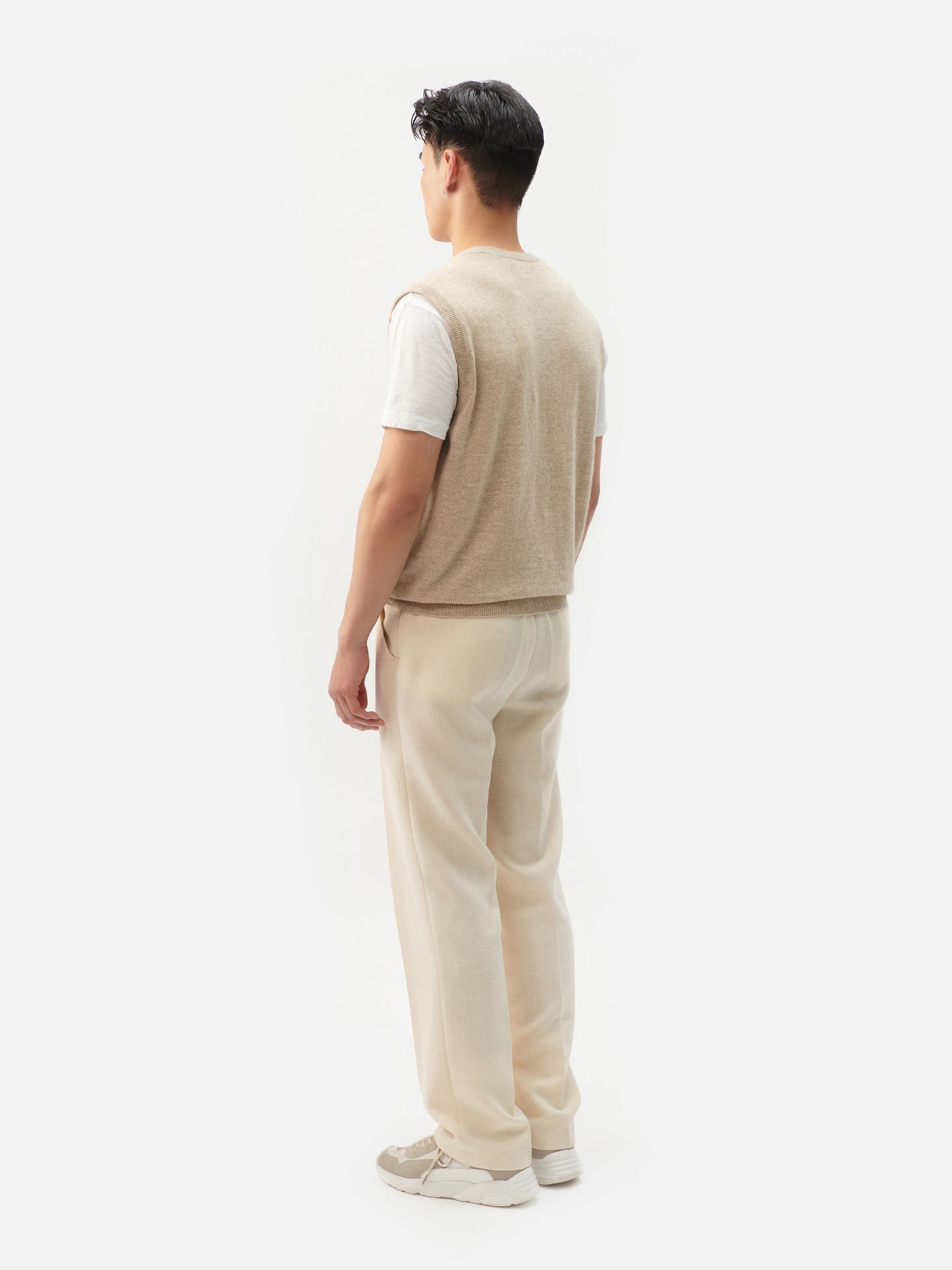 Gilet en cachemire pour homme couleur Taupe - Gobi Cashmere