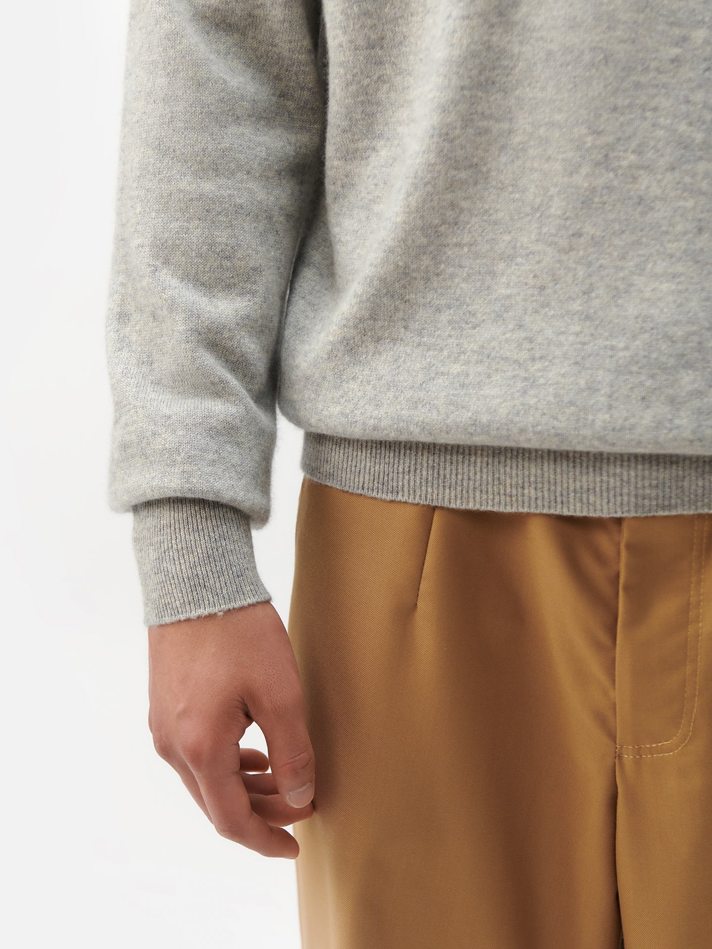 Col haut homme en cachemire gris - Gobi Cashmere