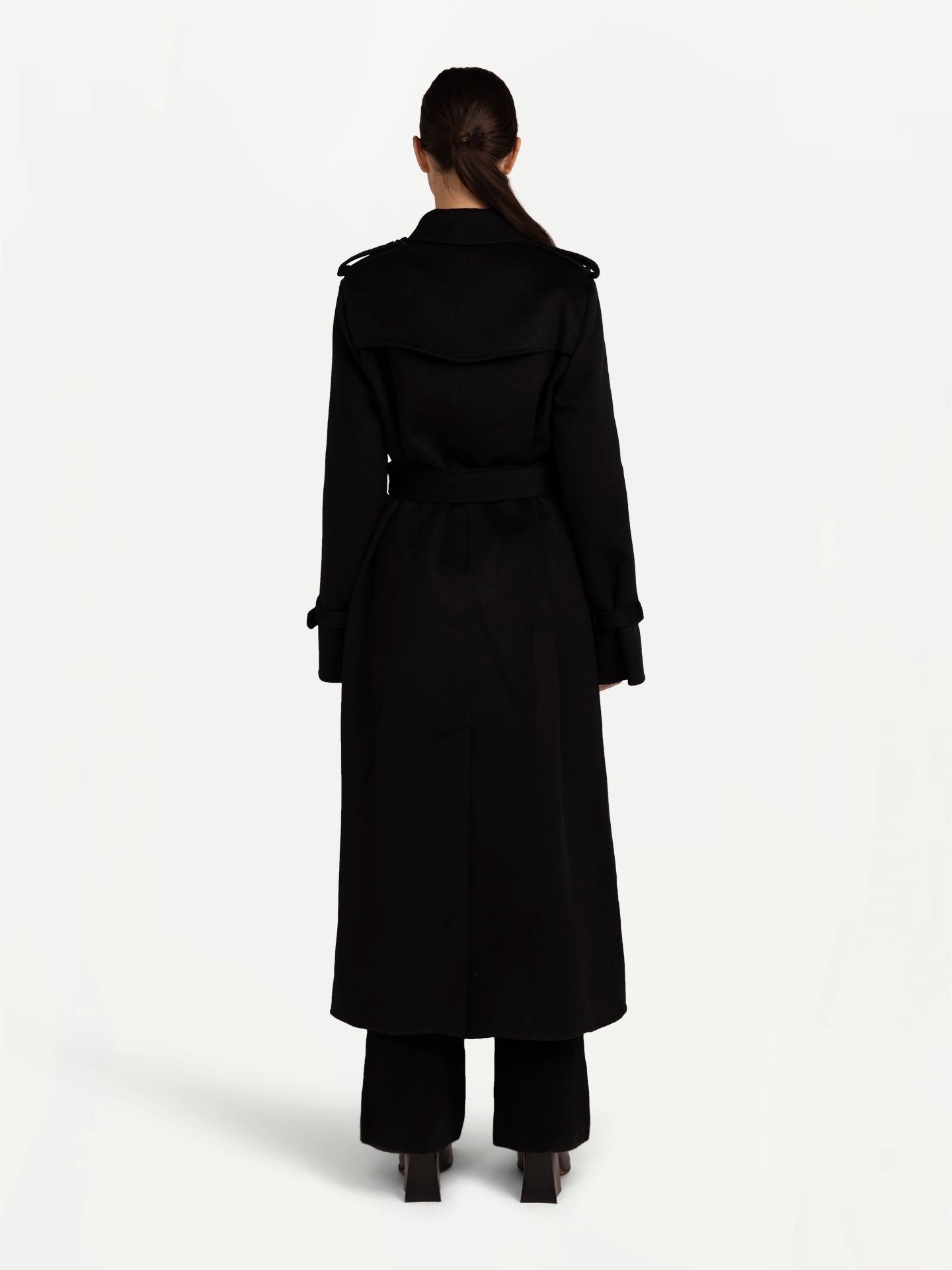 GOBI Manteau long en cachemire noir - Gobi Cashmere
