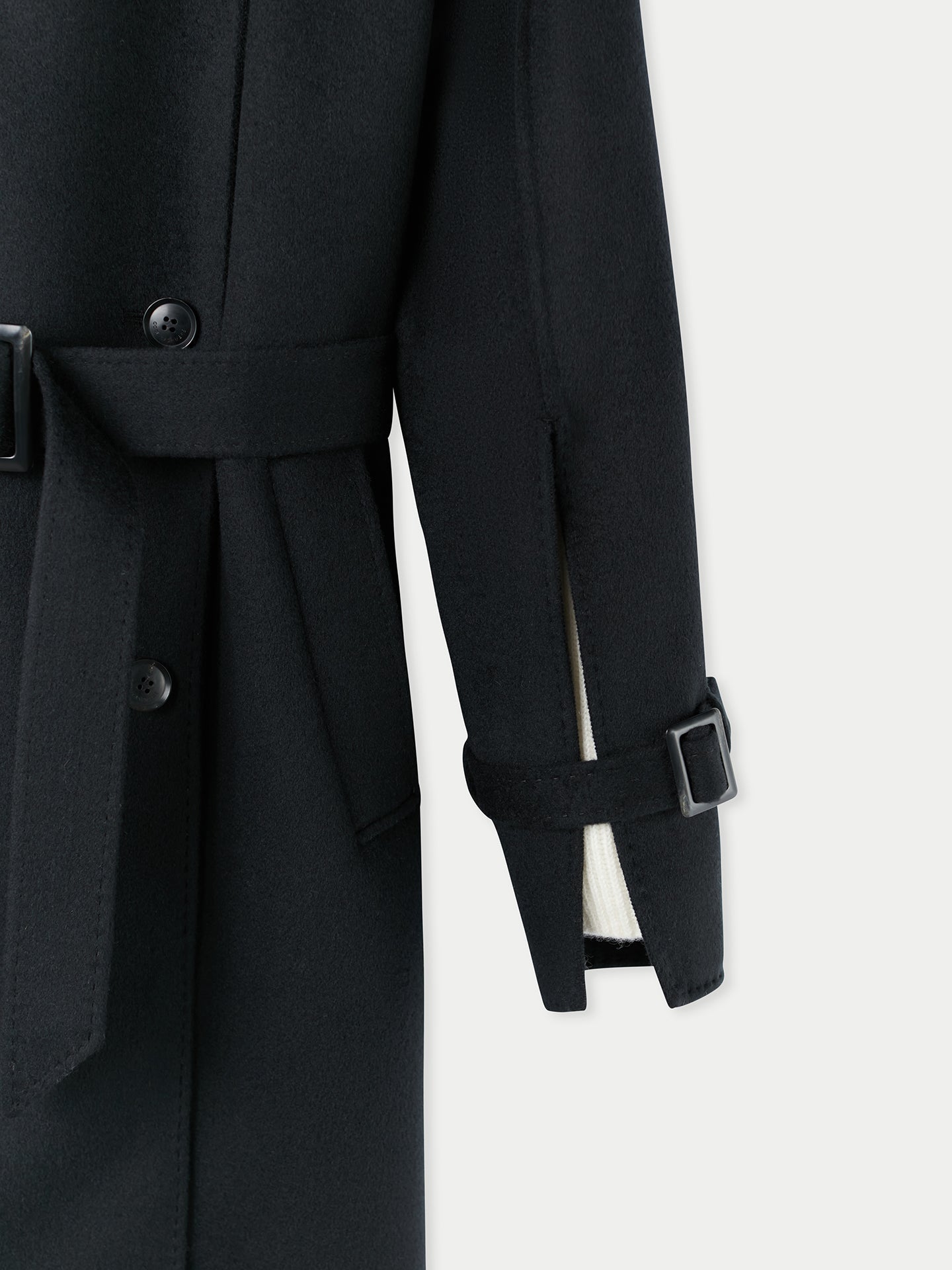GOBI Manteau long en cachemire noir - Gobi Cashmere