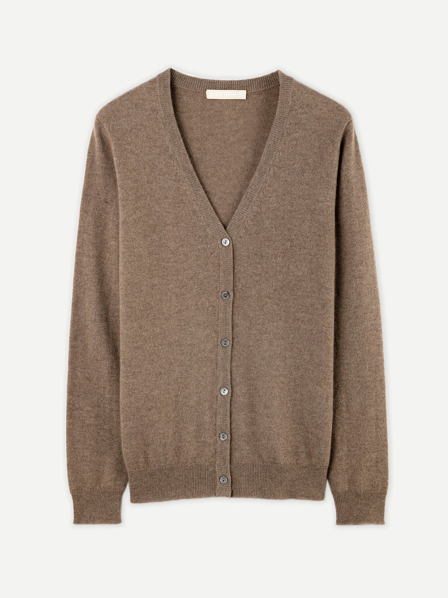 Cardigan col en V en Cachemire pour femmes Taupe - Gobi Cashmere