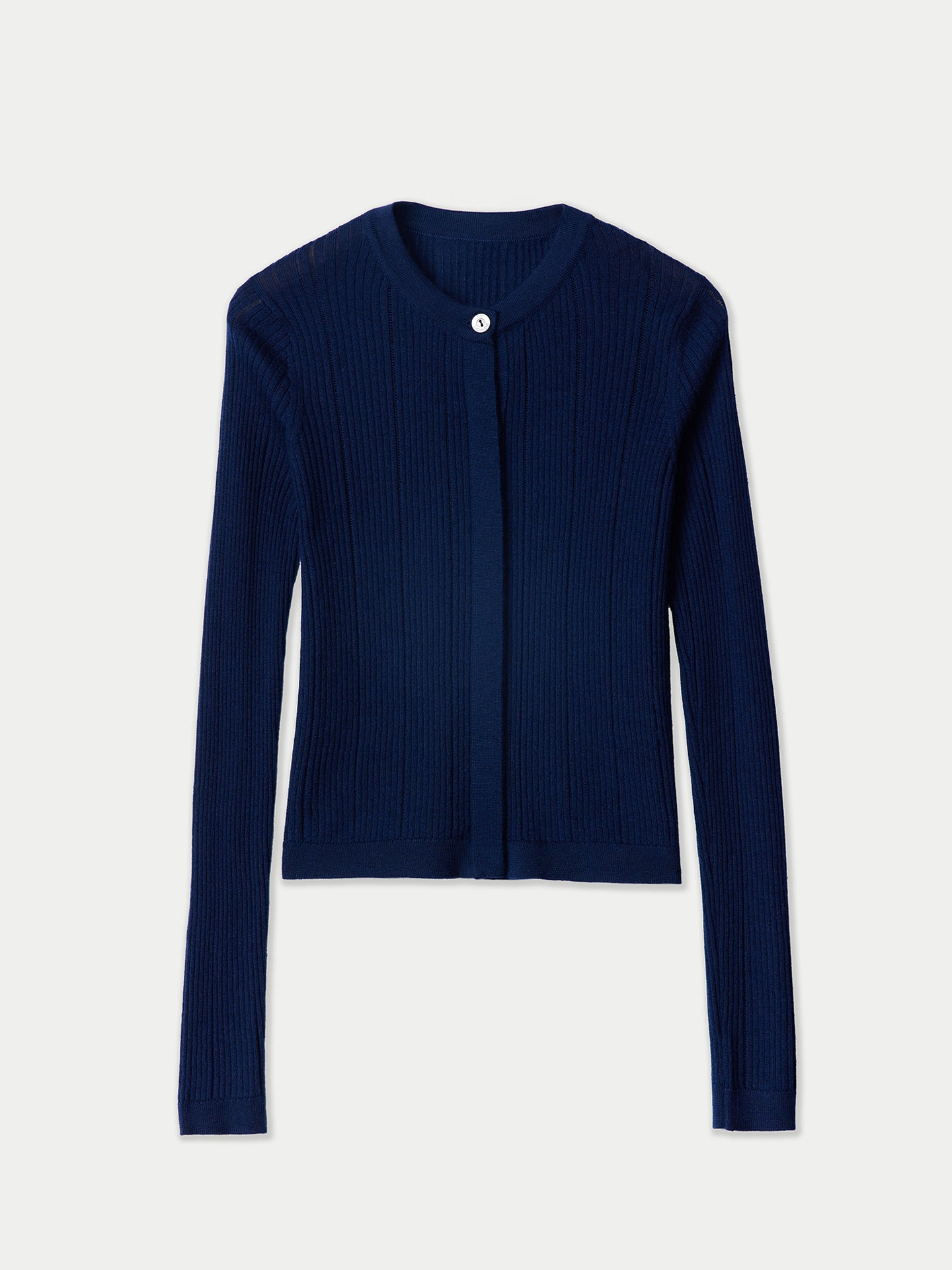 Cardigan en soie de cachemire à boutons cachés
