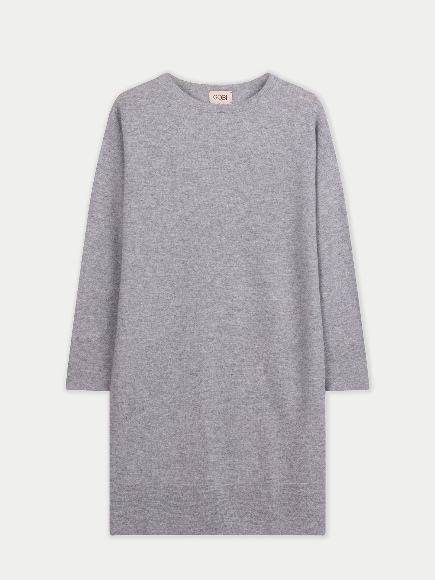 Robe en Cachemire Sans Coutures à Col Rond