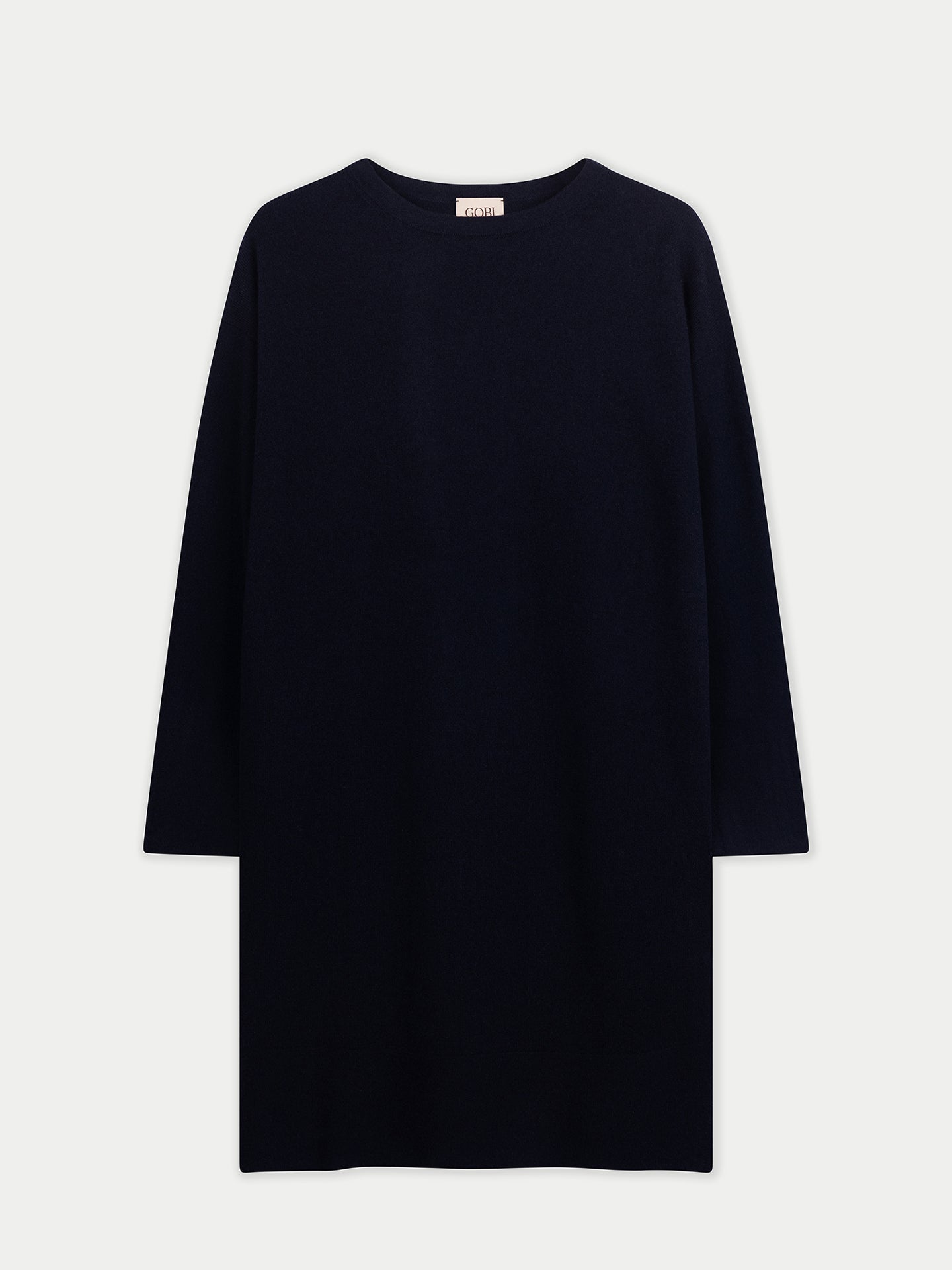 Robe en Cachemire Sans Coutures à Col Rond