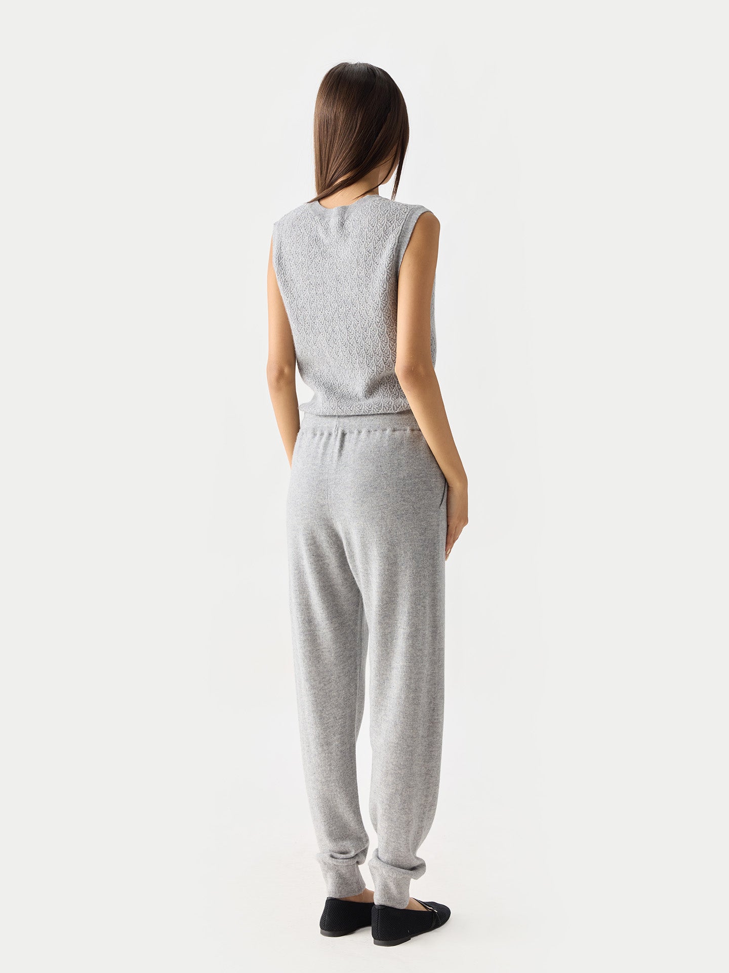 Jogging femme en Cachemire pour femmes couleur gris - Gobi Cashmere