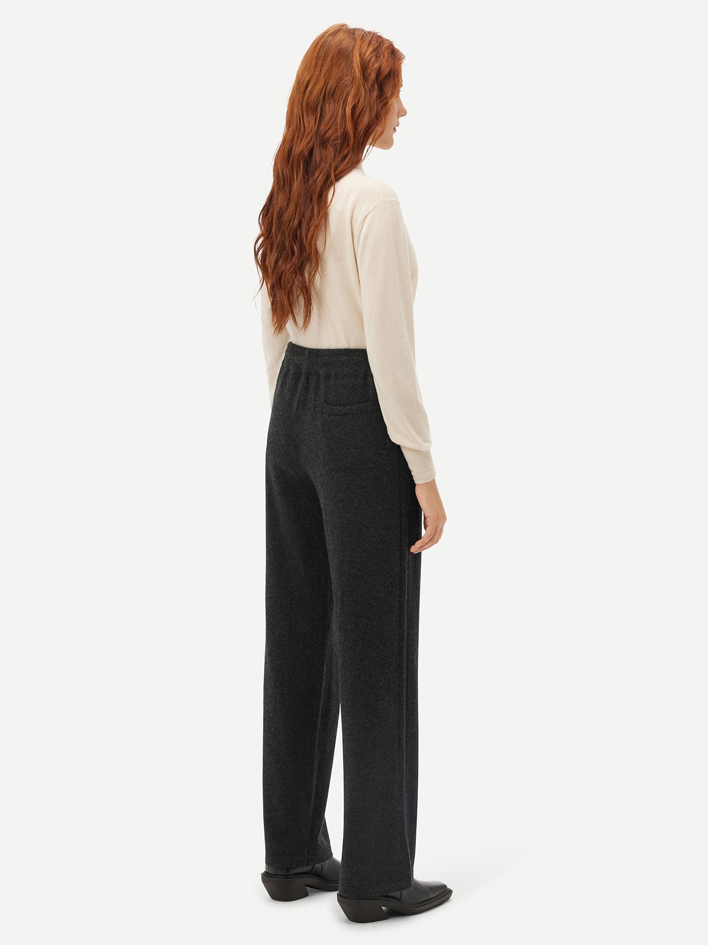 Pantalon femme lounge en Cachemire pour femmes Gris - Gobi Cashmere