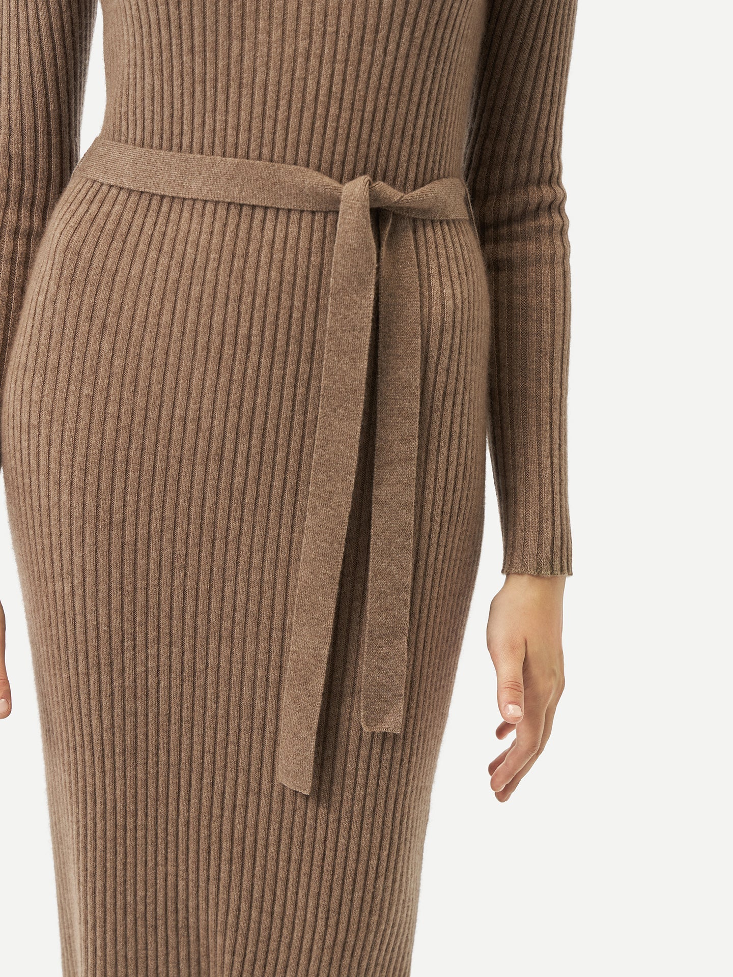 GOBI Robe en cachemire avec ceinture - A/H 2023 Taupe - Gobi Cashmere