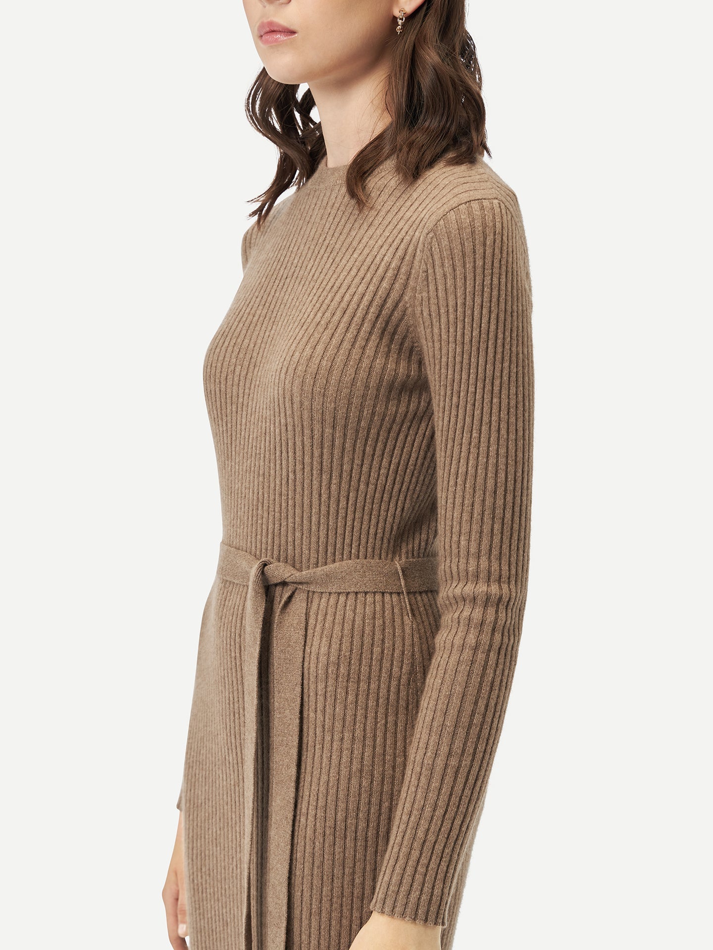 GOBI Robe en cachemire avec ceinture - A/H 2023 Taupe - Gobi Cashmere