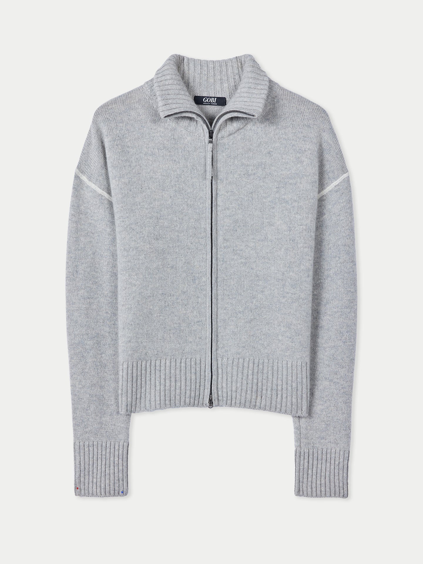 Cashmere Zip Cardigan