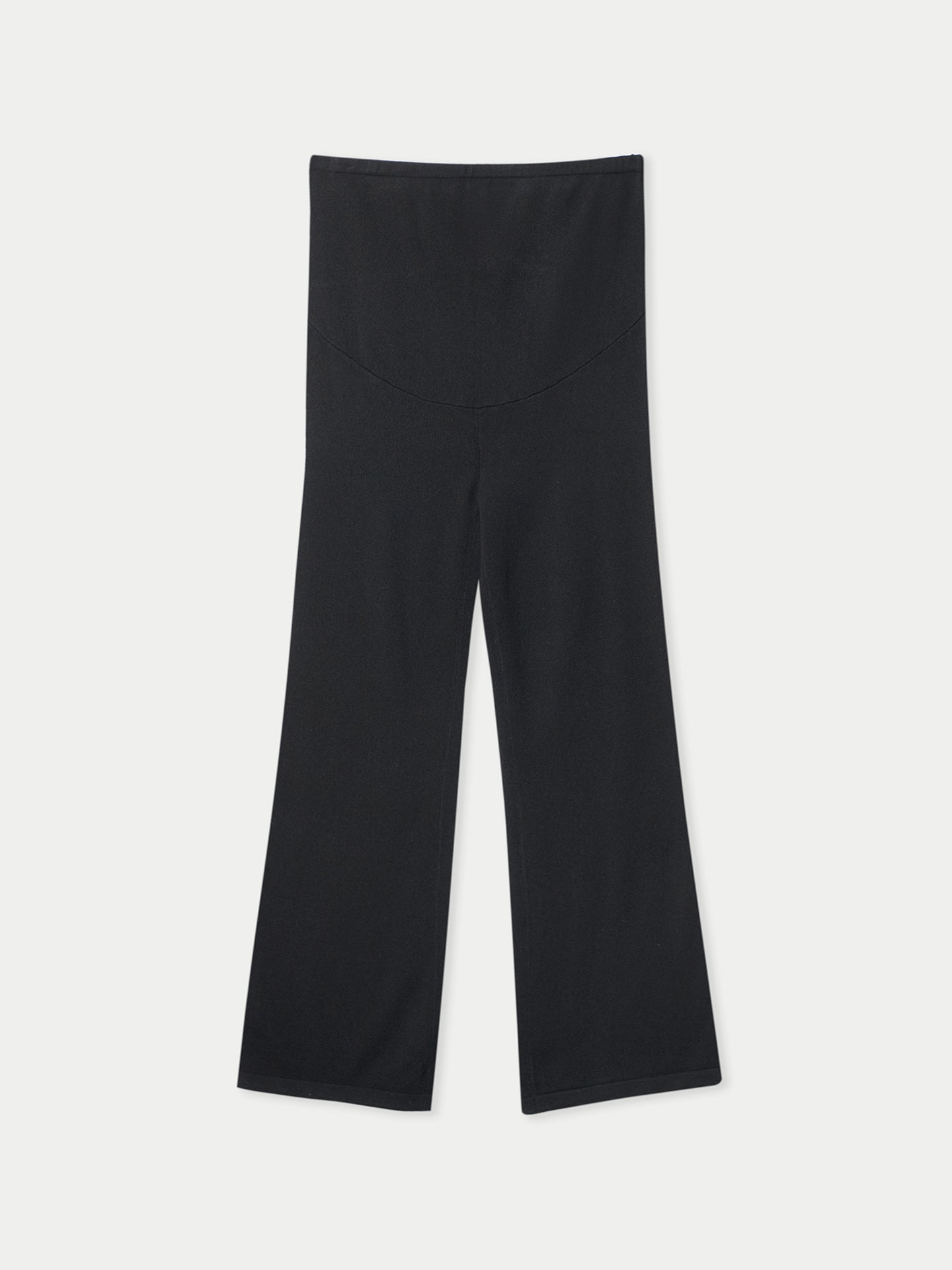Pantalon de maternité à jambes larges en tricot de cachemire
