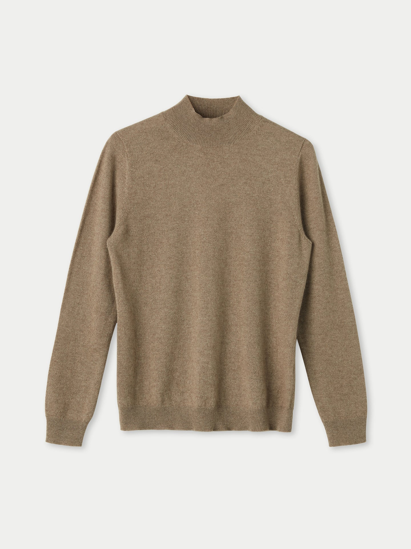 Pull col haut en Cachemire pour femmes Taupe - Gobi Cashmere