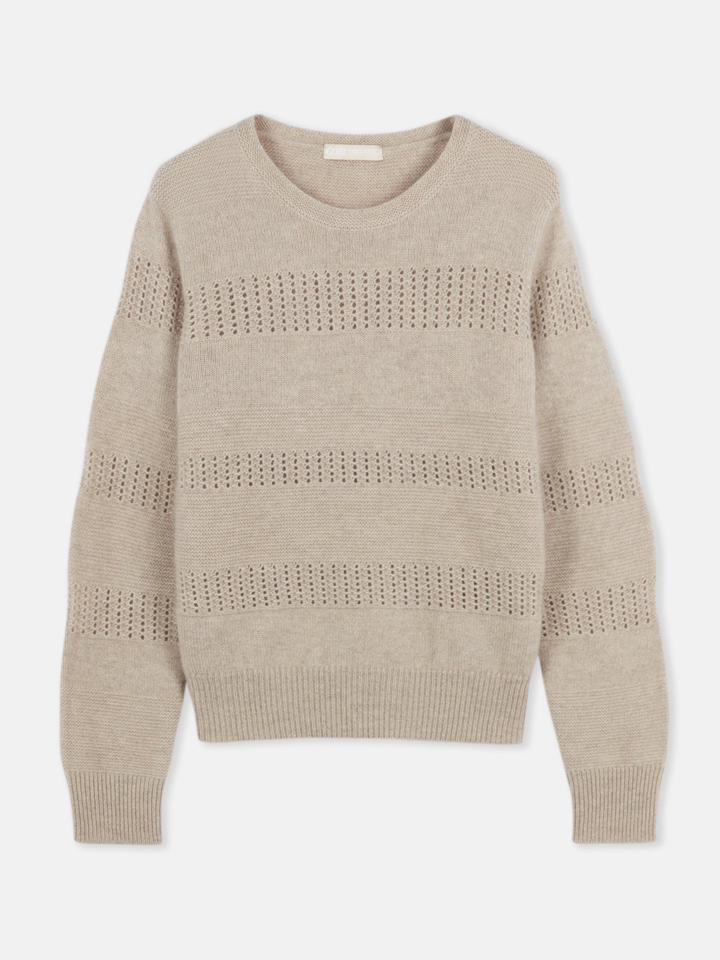 Gilet en cachemire à motifs mixtes  Taupe | GOBI Cashmere