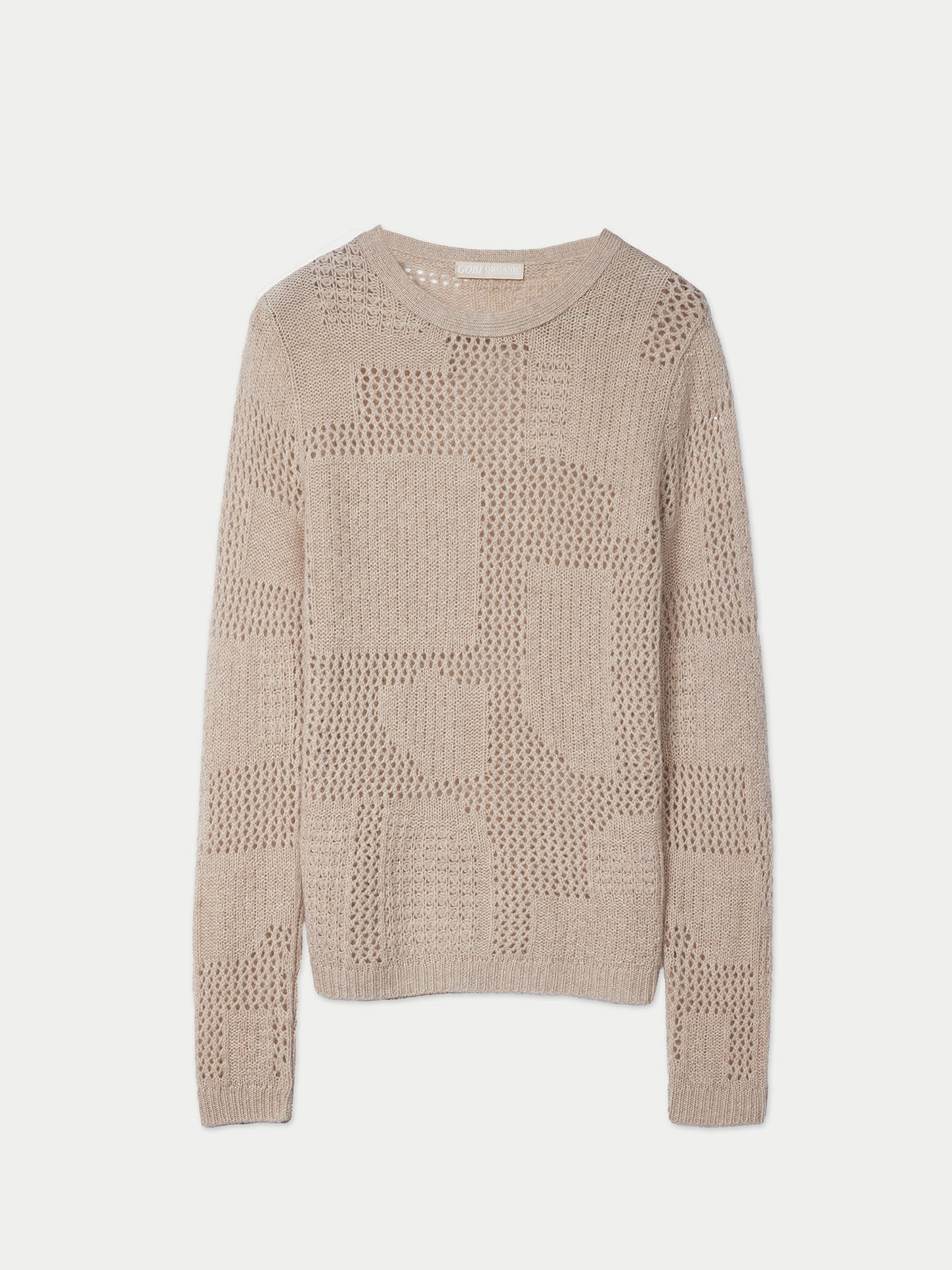 Organic Colour Textured Cashmere Sweater Couleur Organique