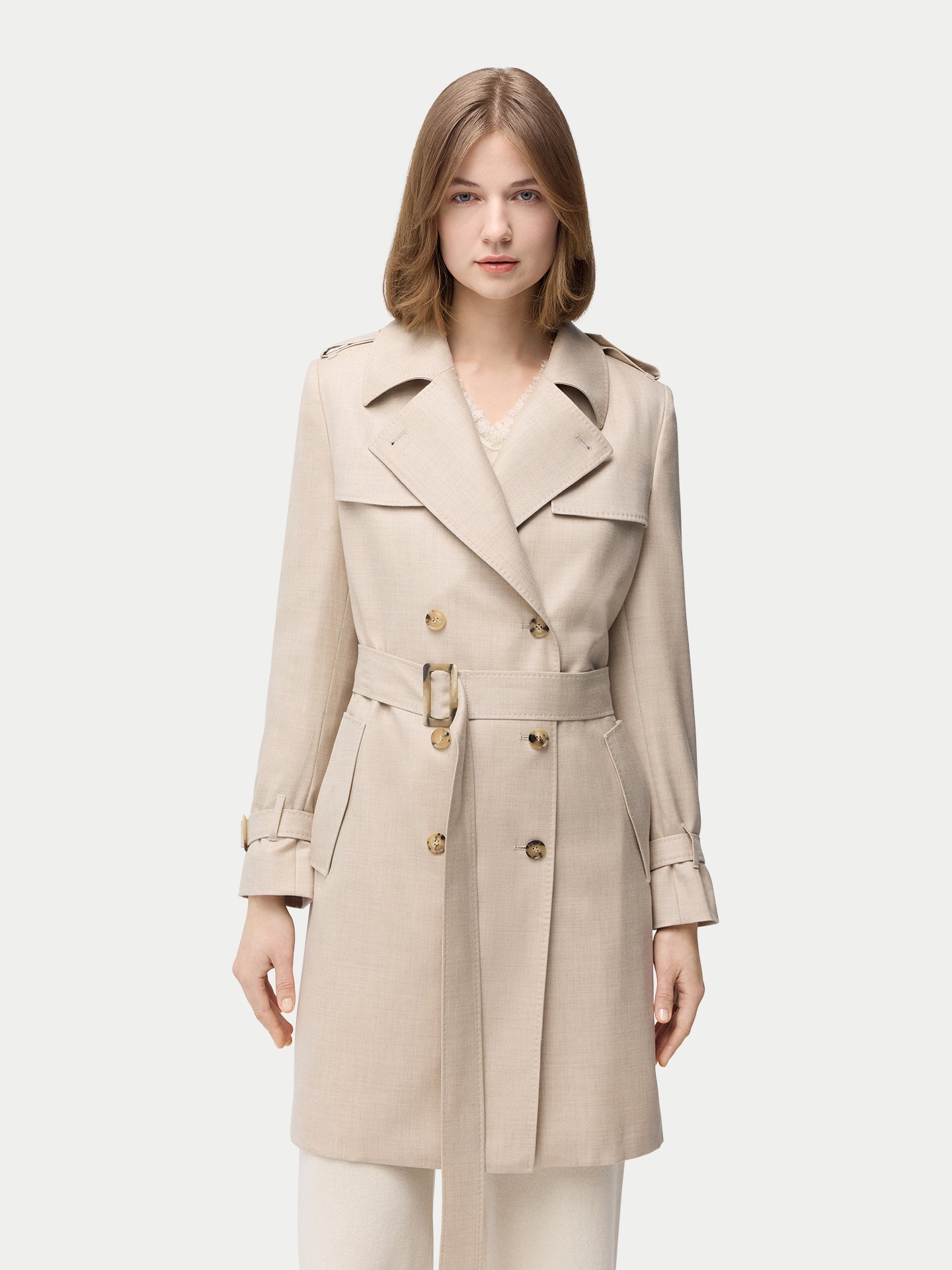 Trench en cachemire mi-long | GOBI Cashmere