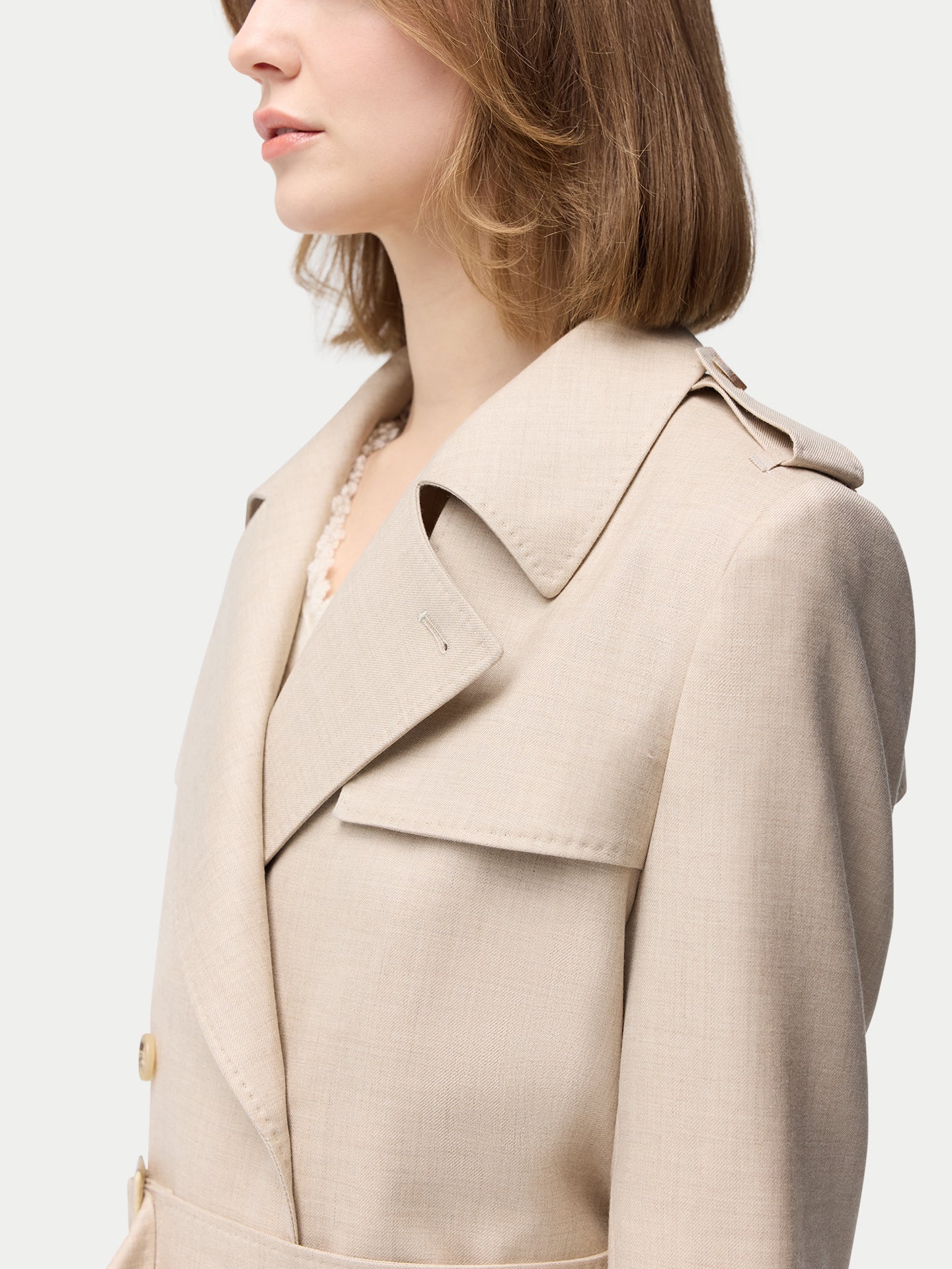 Trench en cachemire mi-long | GOBI Cashmere