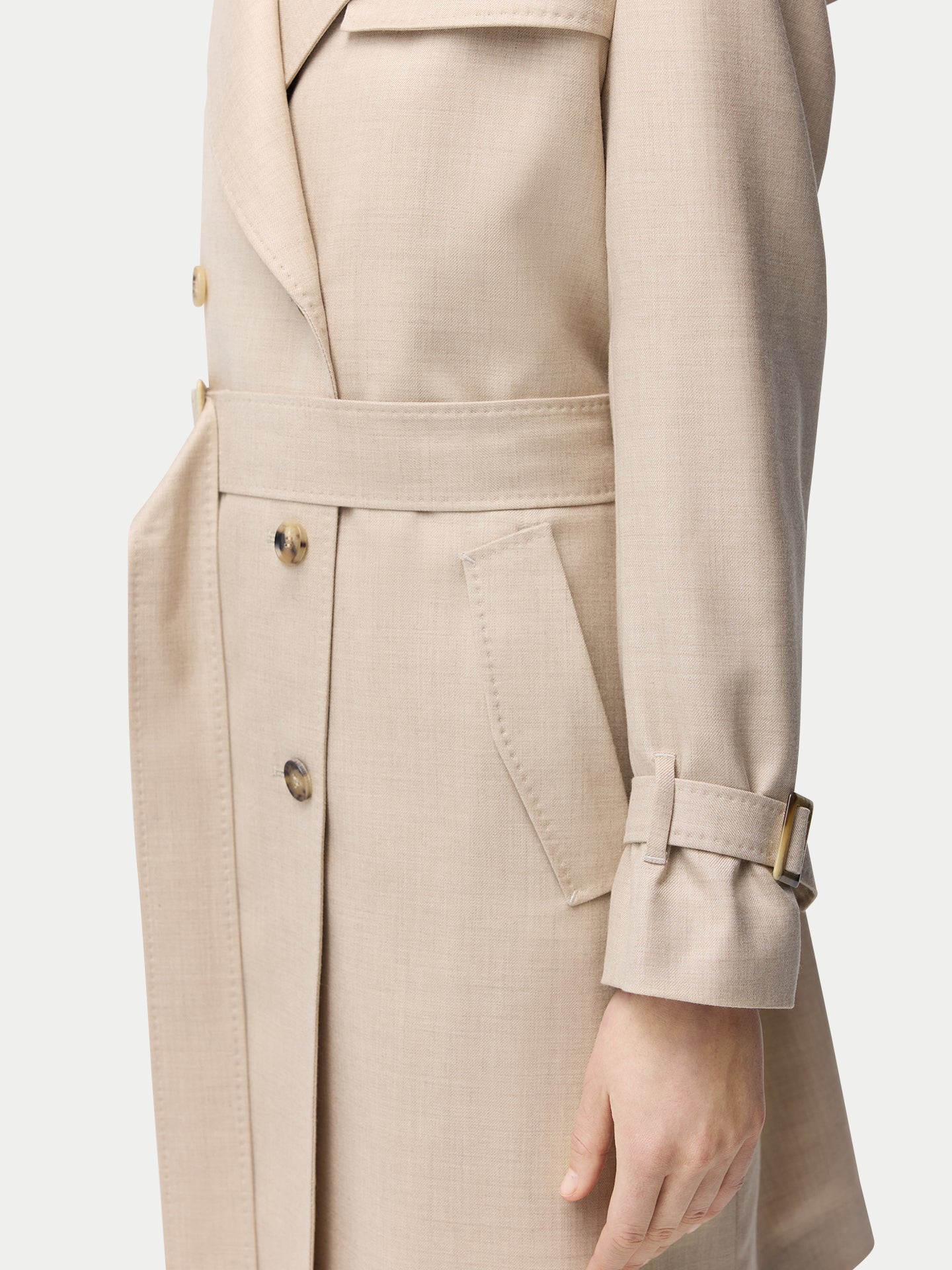 Trench en cachemire mi-long | GOBI Cashmere