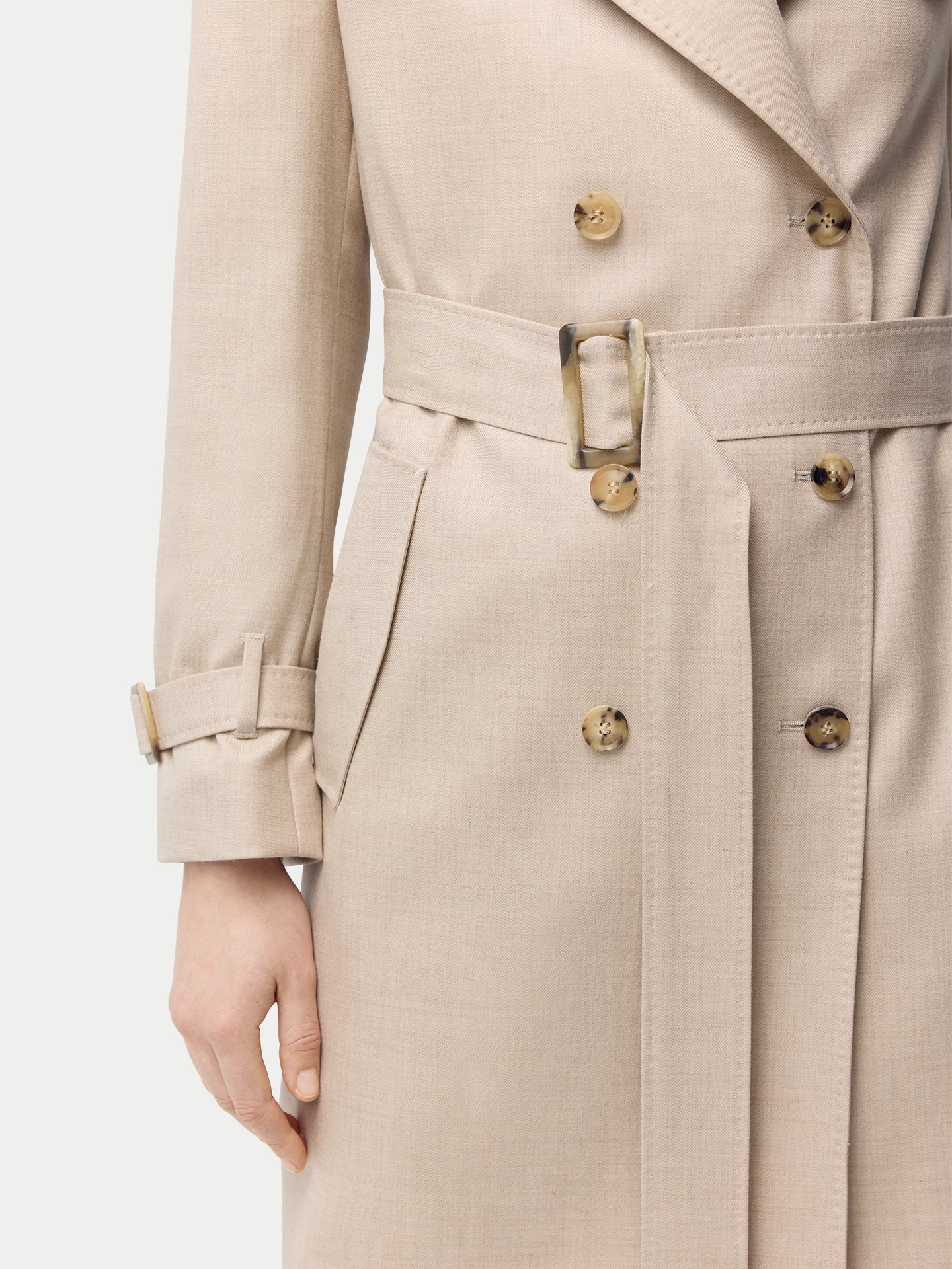 Trench en cachemire mi-long | GOBI Cashmere