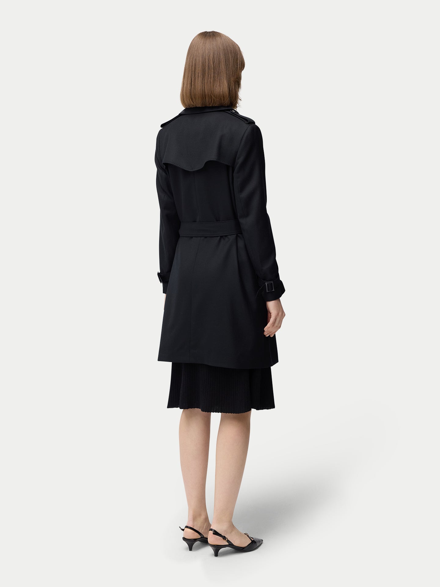 Trench en cachemire mi-long | GOBI Cashmere