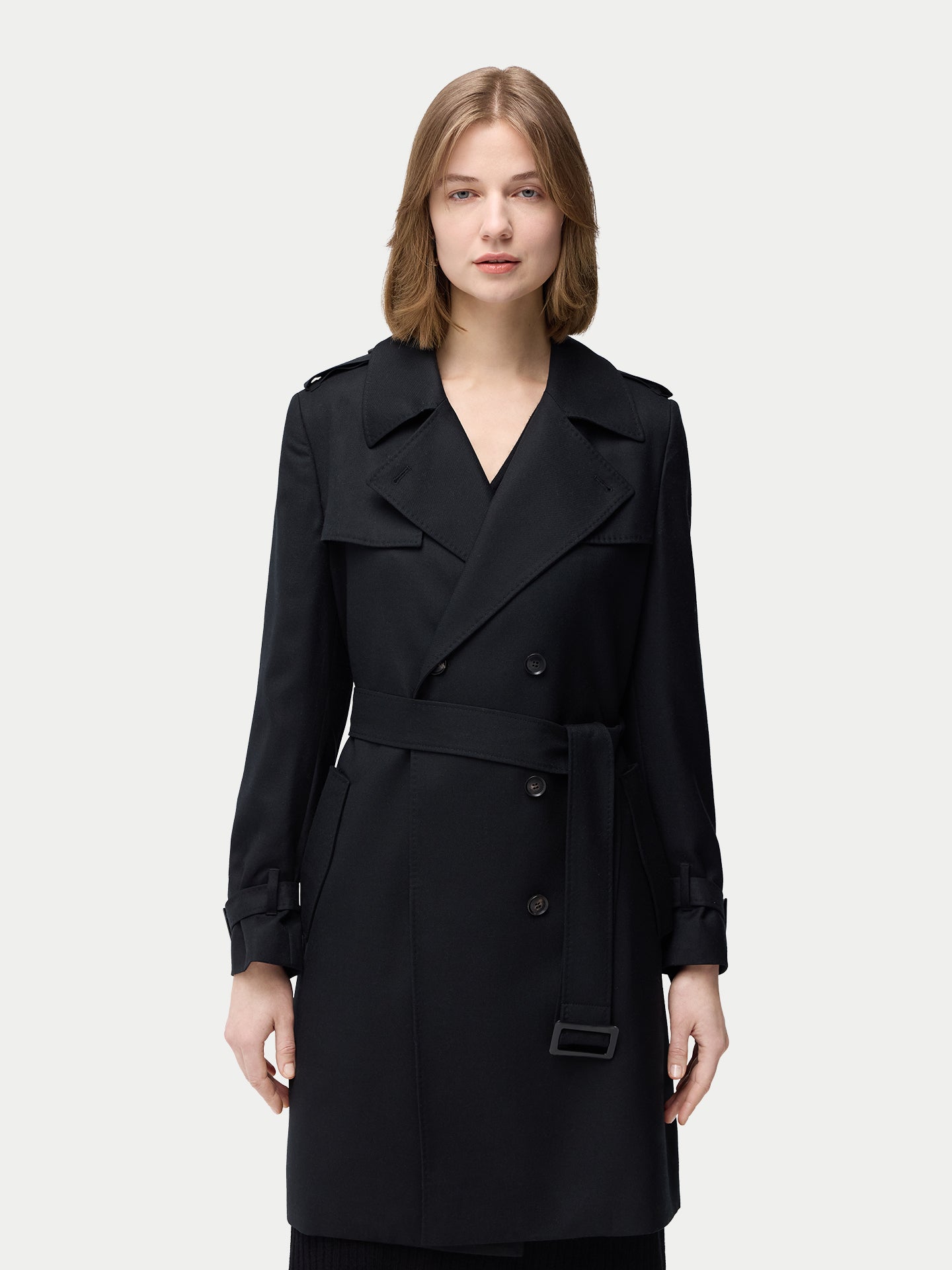 Trench en cachemire mi-long | GOBI Cashmere