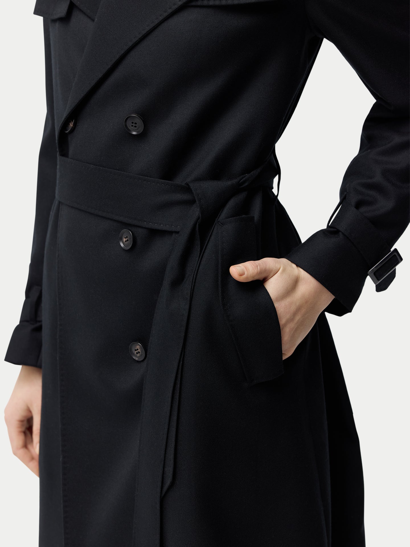 Trench en cachemire mi-long | GOBI Cashmere