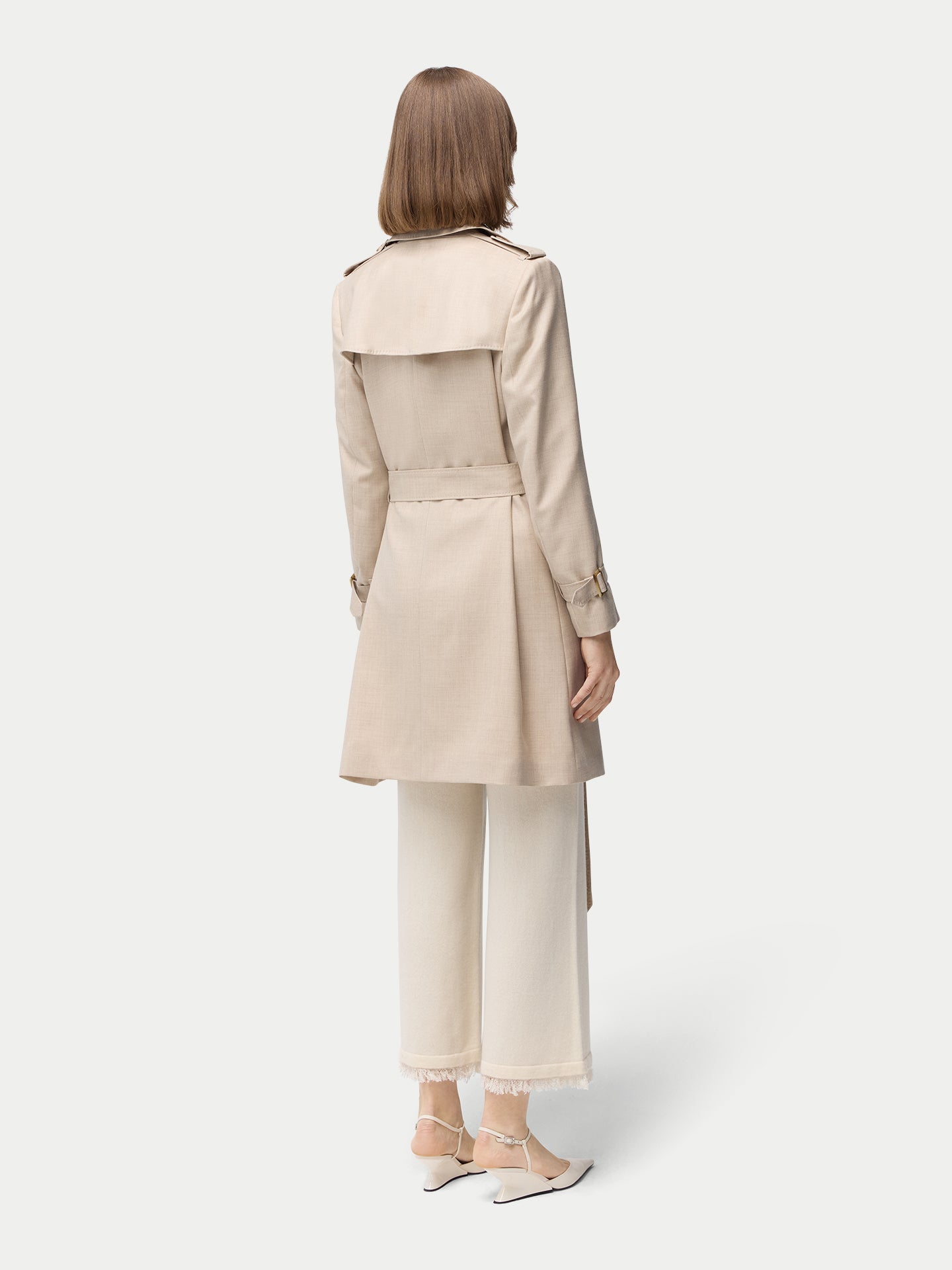 Trench en cachemire mi-long | GOBI Cashmere