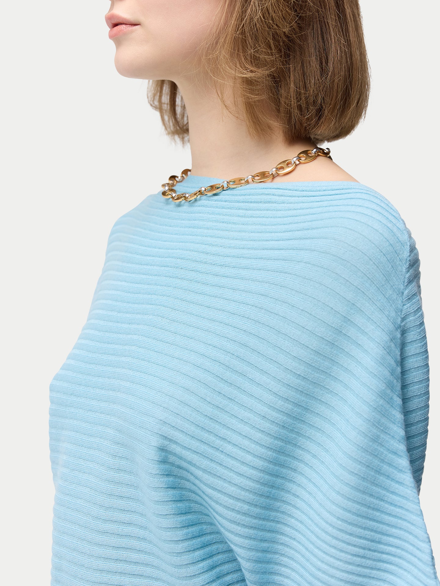 Robe en soie asymétrique en cachemire