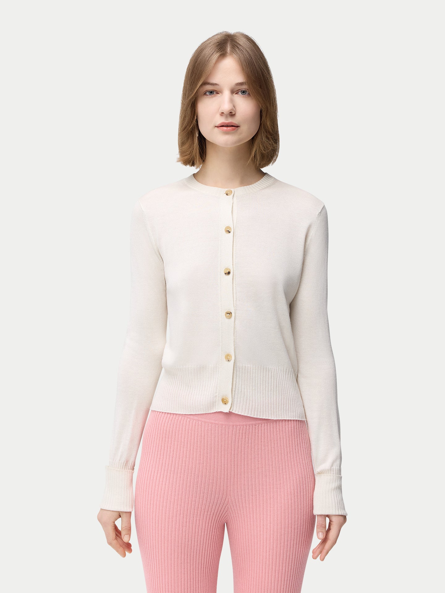 Robe en soie asymétrique en cachemire