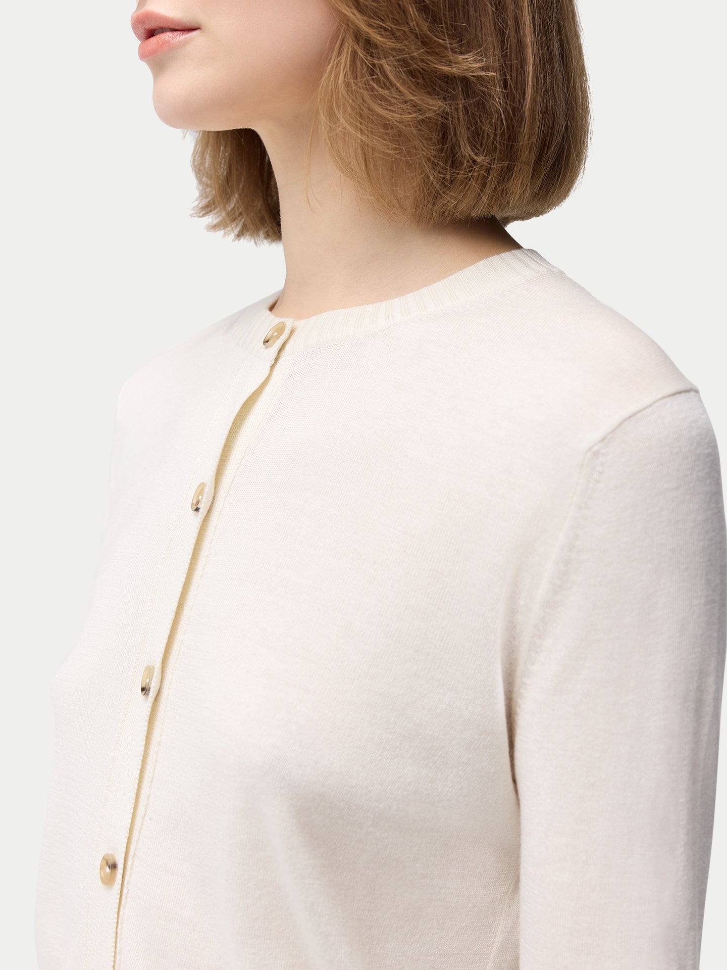 Robe en soie asymétrique en cachemire