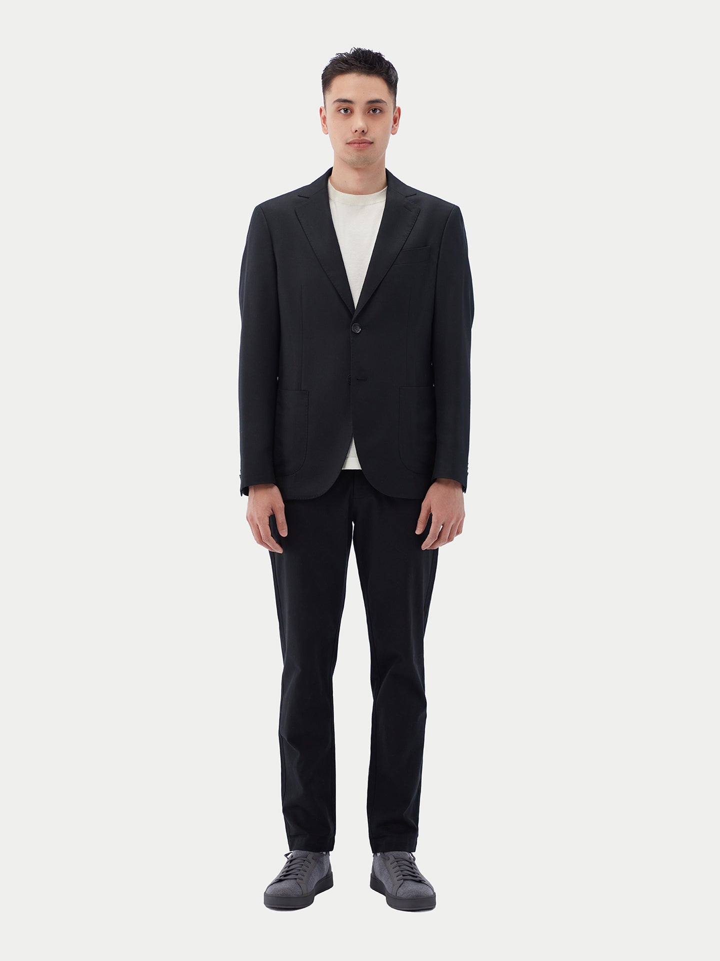 Blazer en cachemire à boutonnage simple pour homme