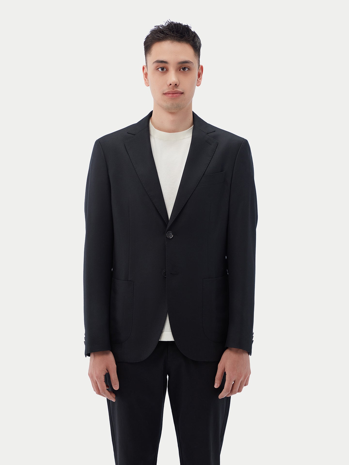 Blazer en cachemire à boutonnage simple pour homme