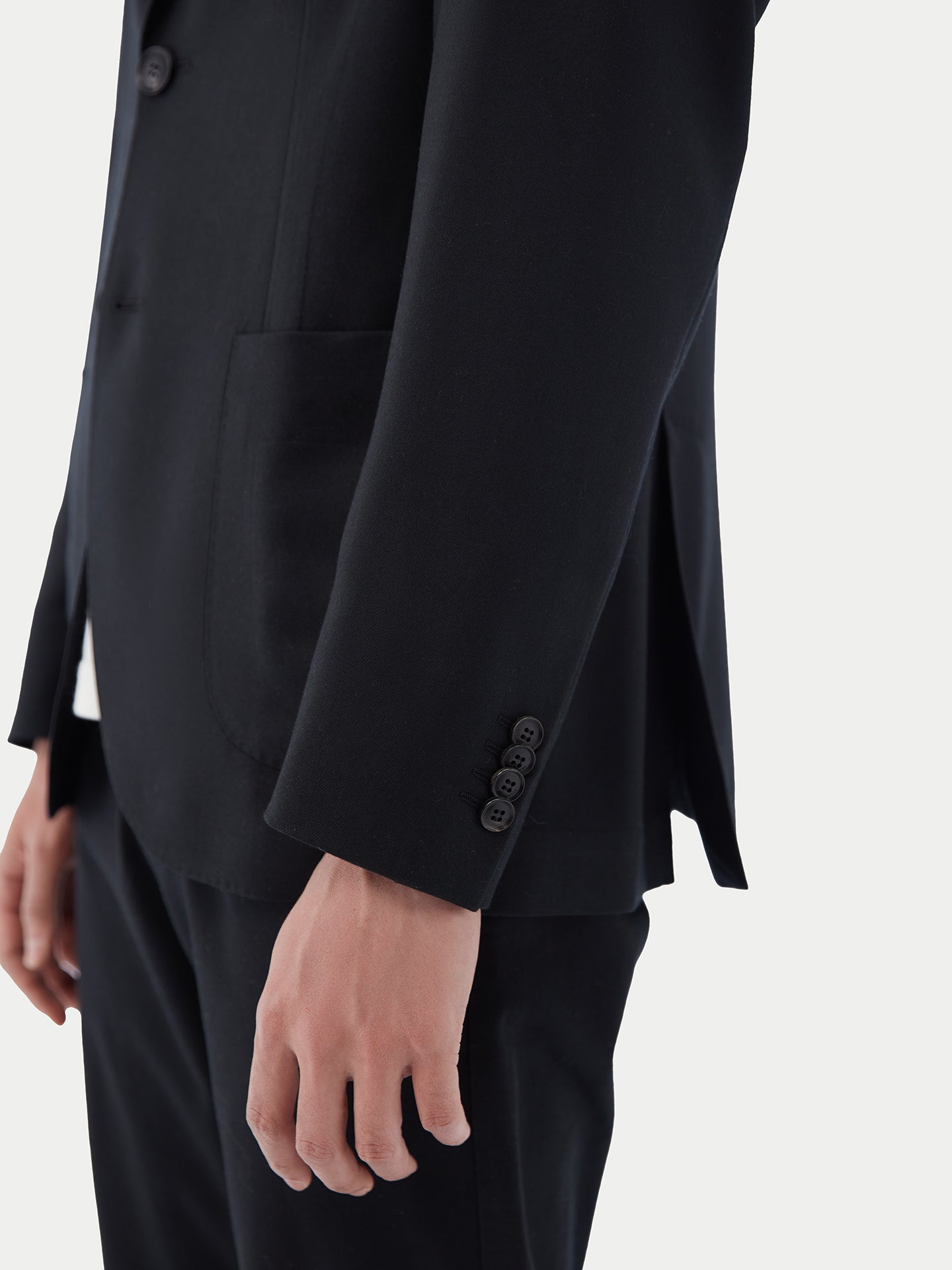 Blazer en cachemire à boutonnage simple pour homme