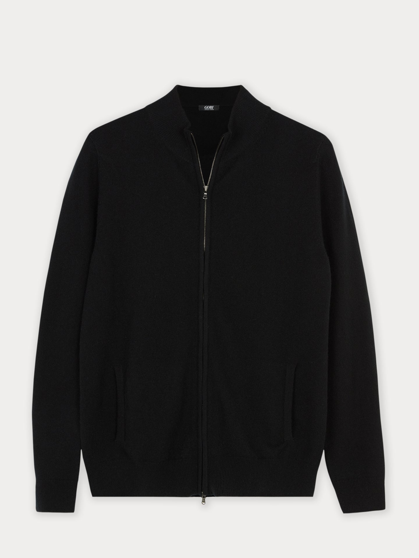 Cardigan zippé en Cachemire pour femmes Noir - Gobi Cashmere