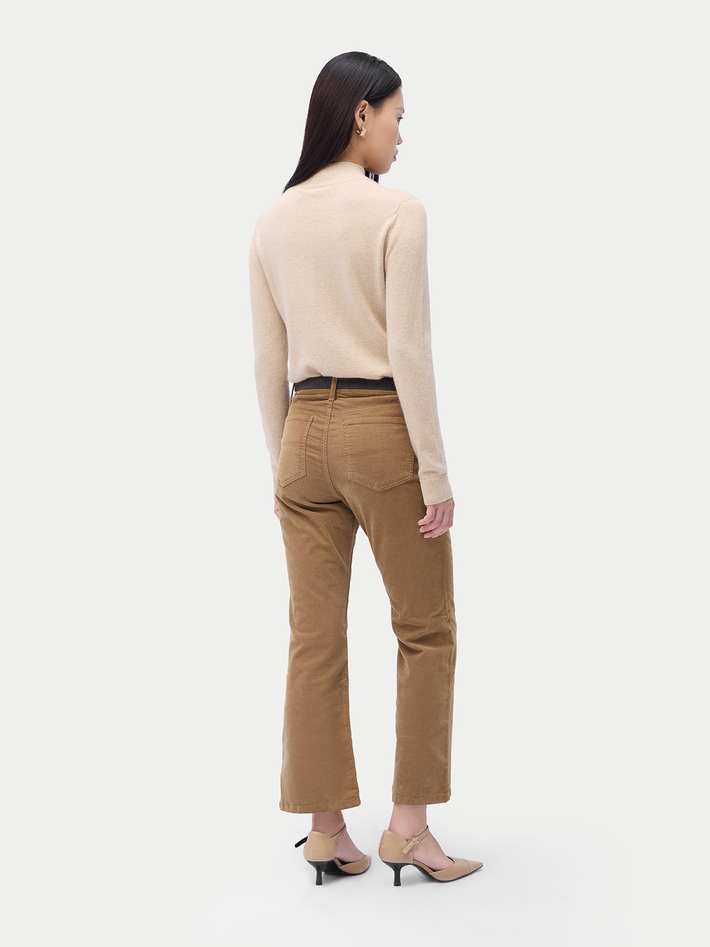 Pull col haut en cachemire Essential pour femmes Couleur Organique