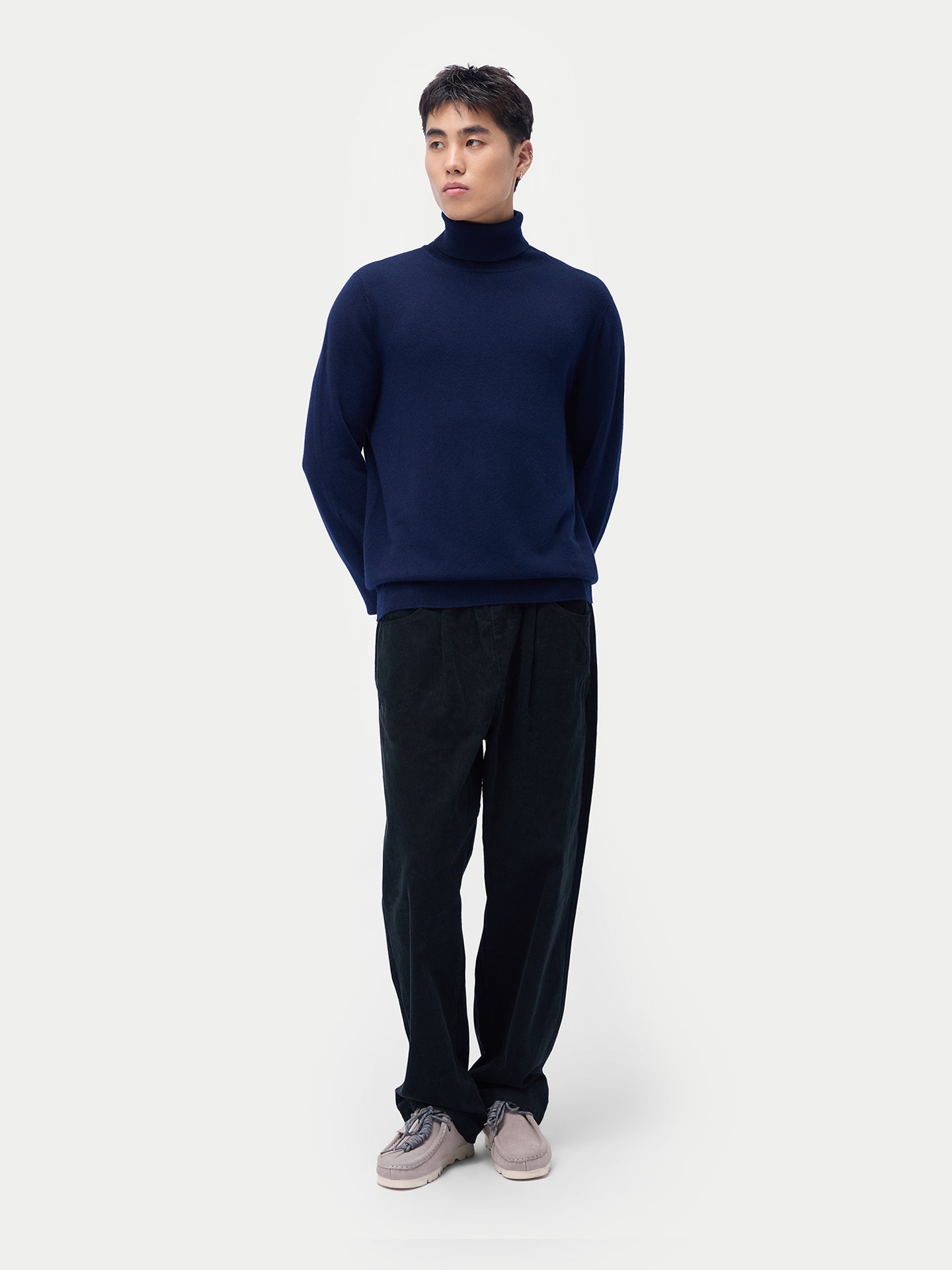 Pull col roulé en cachemire Essential pour hommes