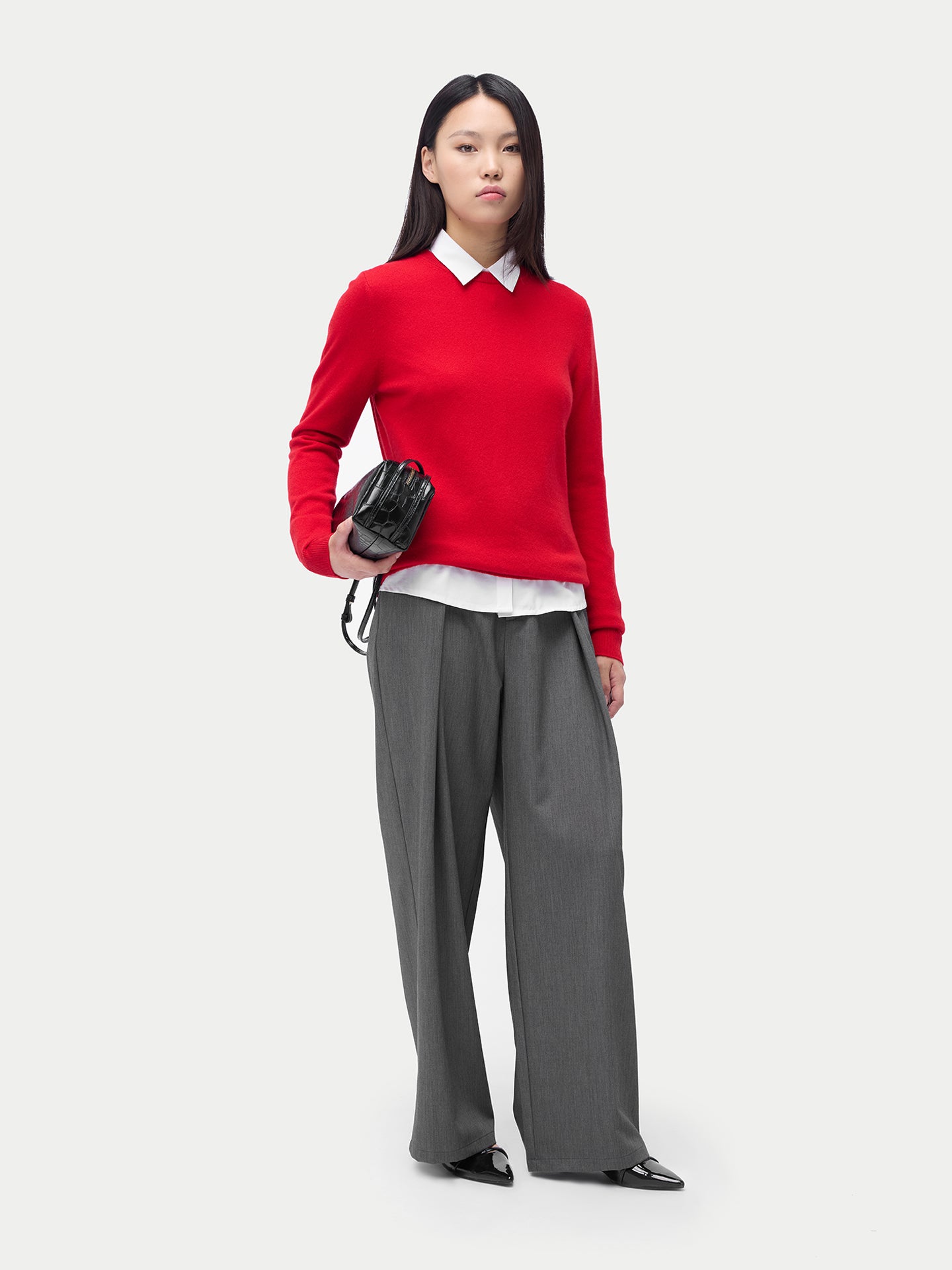 Pull col rond en cachemire Essential pour femmes