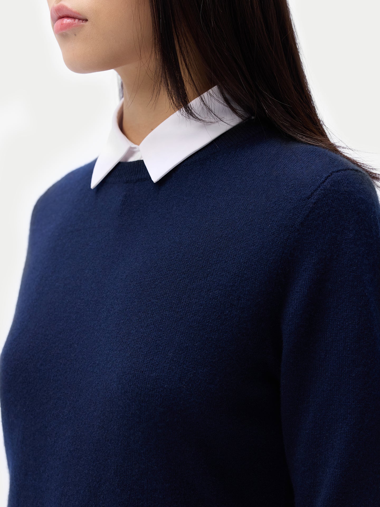 Pull col rond en cachemire Essential pour femmes