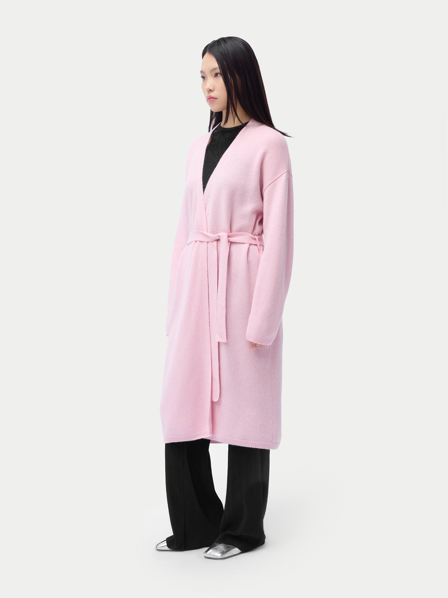 Robe longue de maternité en cachemire