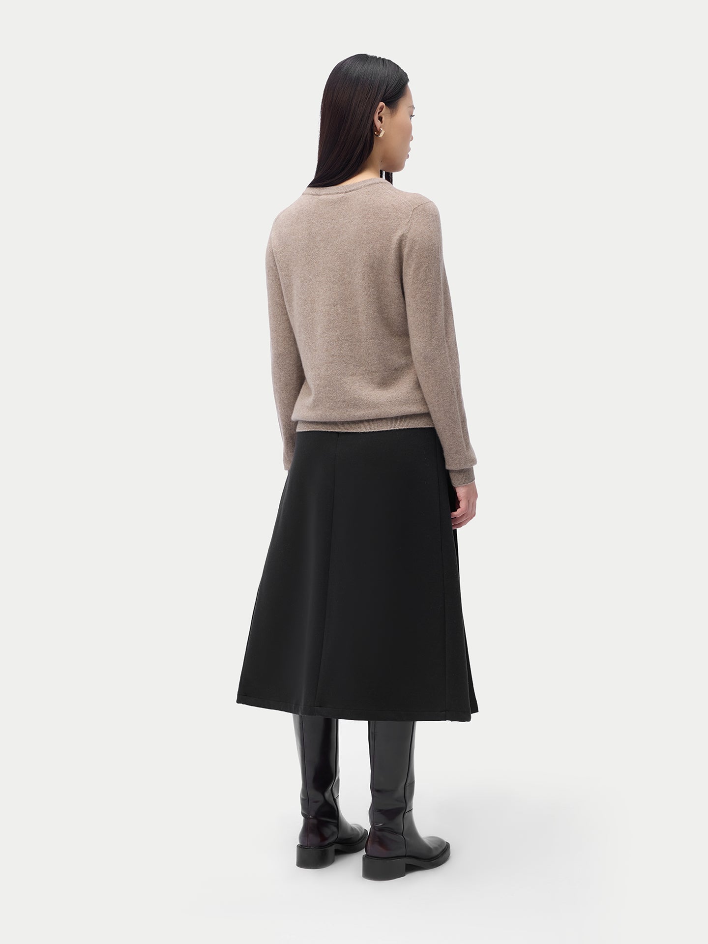 Pull col rond en cachemire Essential pour femmes Couleur Organique