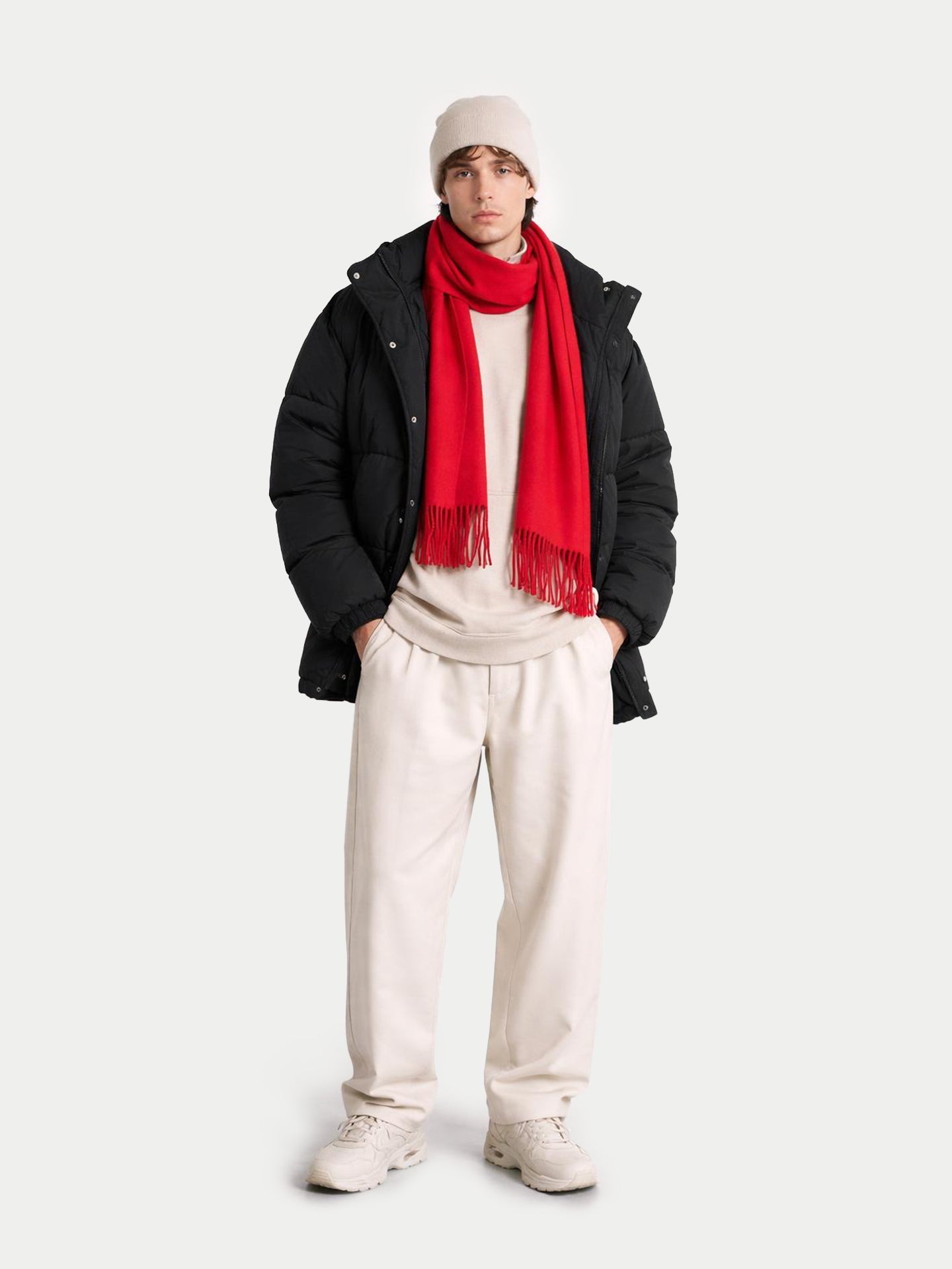 Écharpe avec franges en cachemire pour unisex Risque éLevé - Gobi Cashmere
