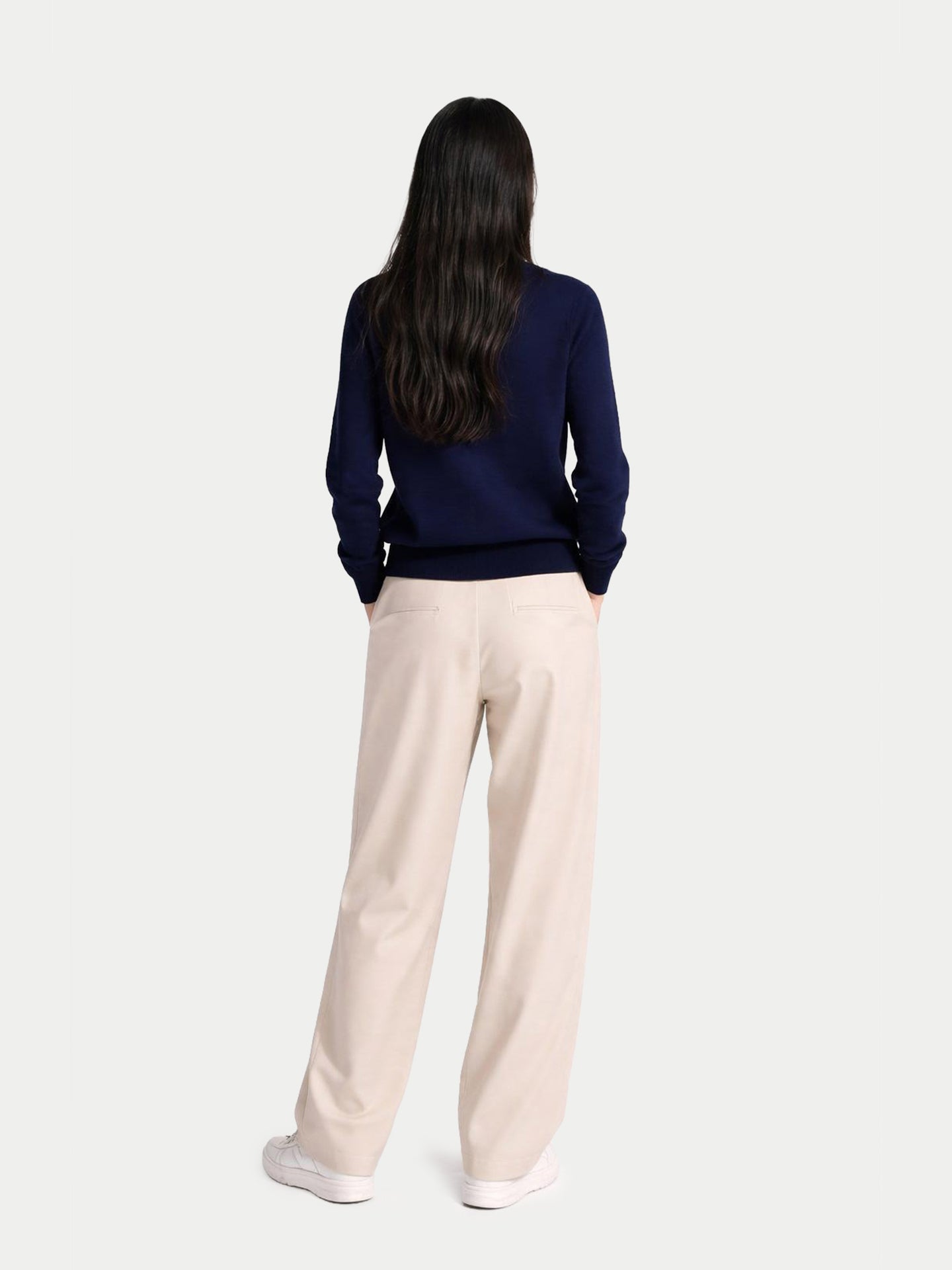 Pull en cachemire pour femme à col rond