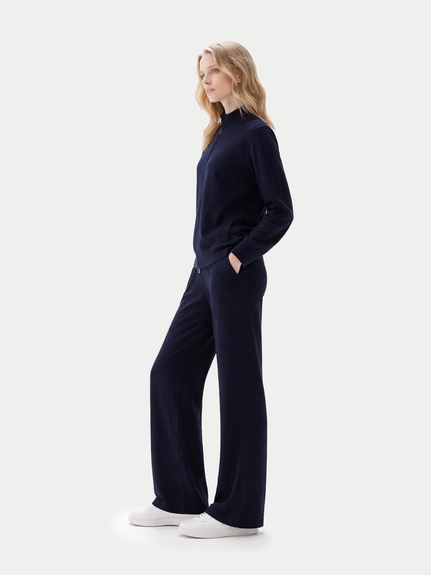 Cardigan zippé en cachemire Timeless pour femmes